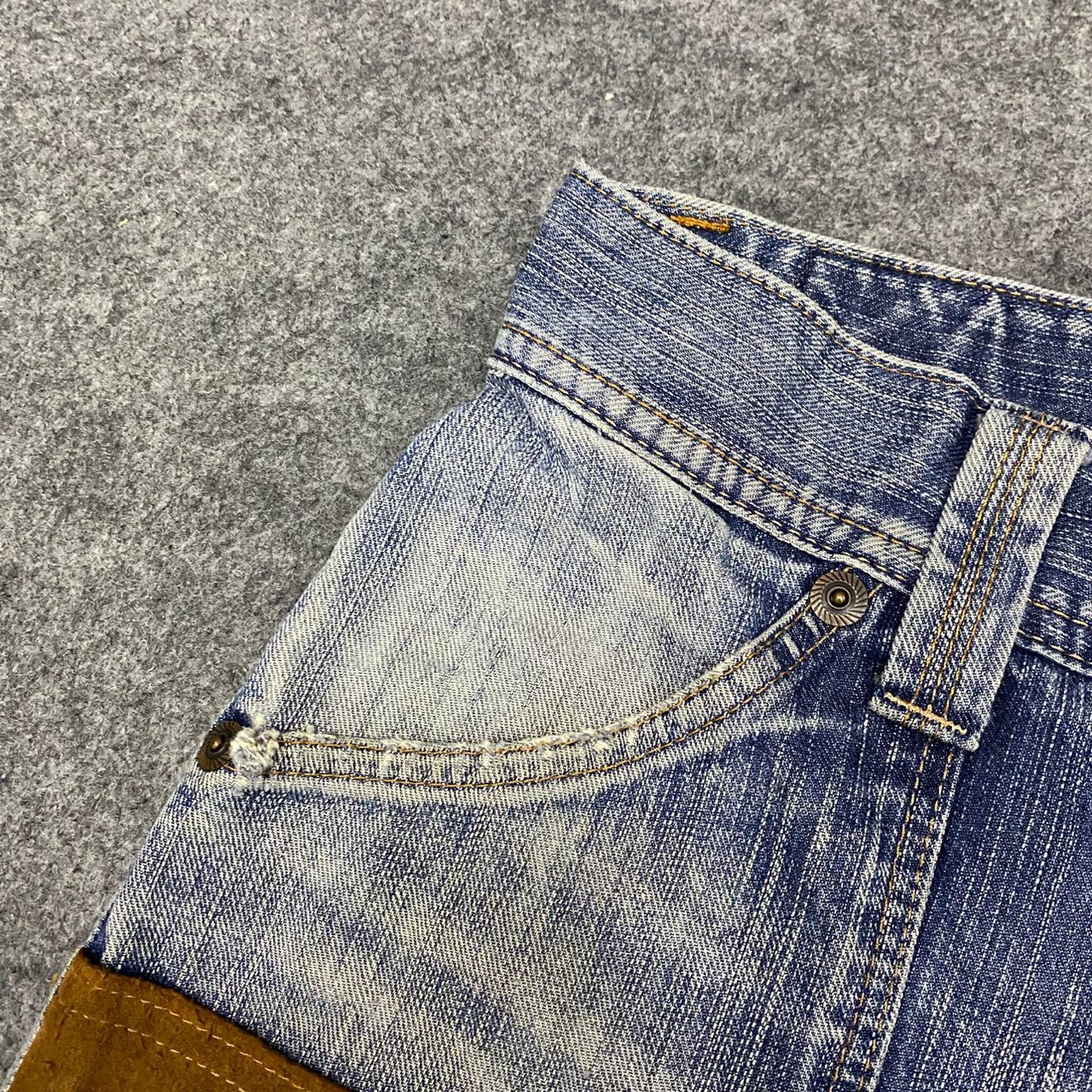 Edwin Vintage Edwin Bush Pants Distressed Denim Size US 32 / EU 48 - 9 Thumbnail