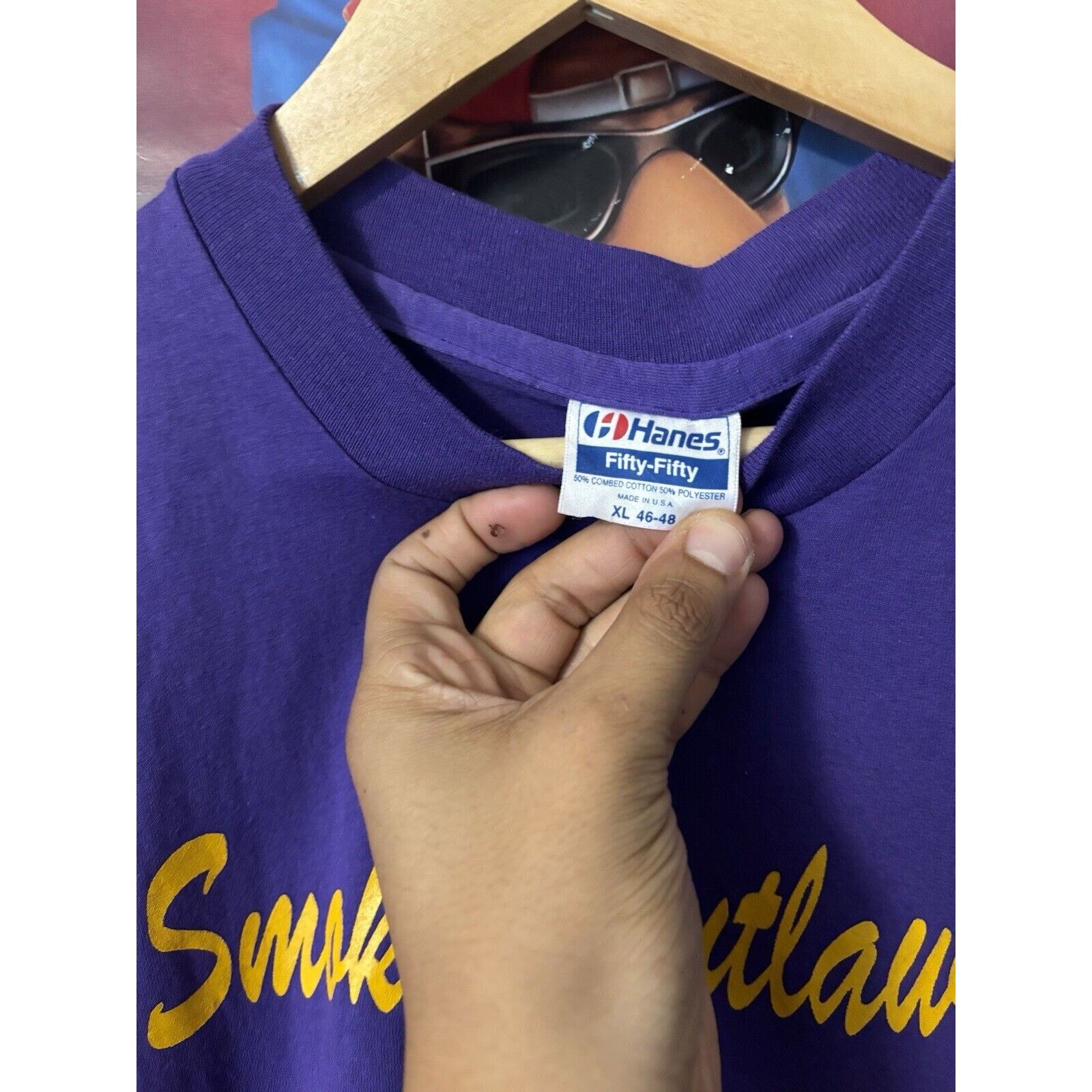Other Vintage purple smokin outlaws faded T-shirt Size Xl Bandit Size US XL / EU 56 / 4 - 2 Thumbnail