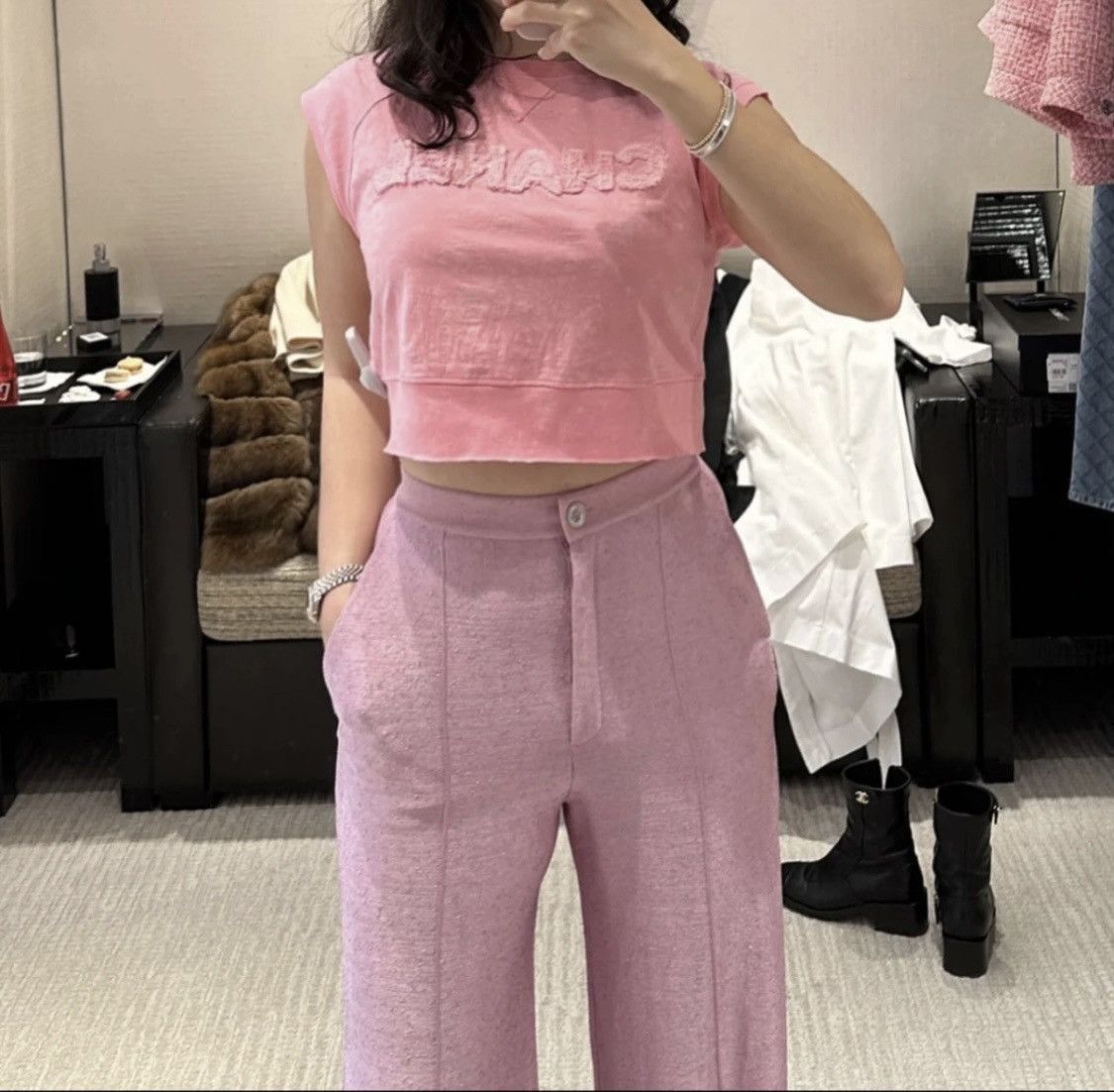 Chanel S/S 2023- Chanel- Virginie Viard- Cropped Top Size M / US 6-8 / IT 42-44 - 19 Thumbnail