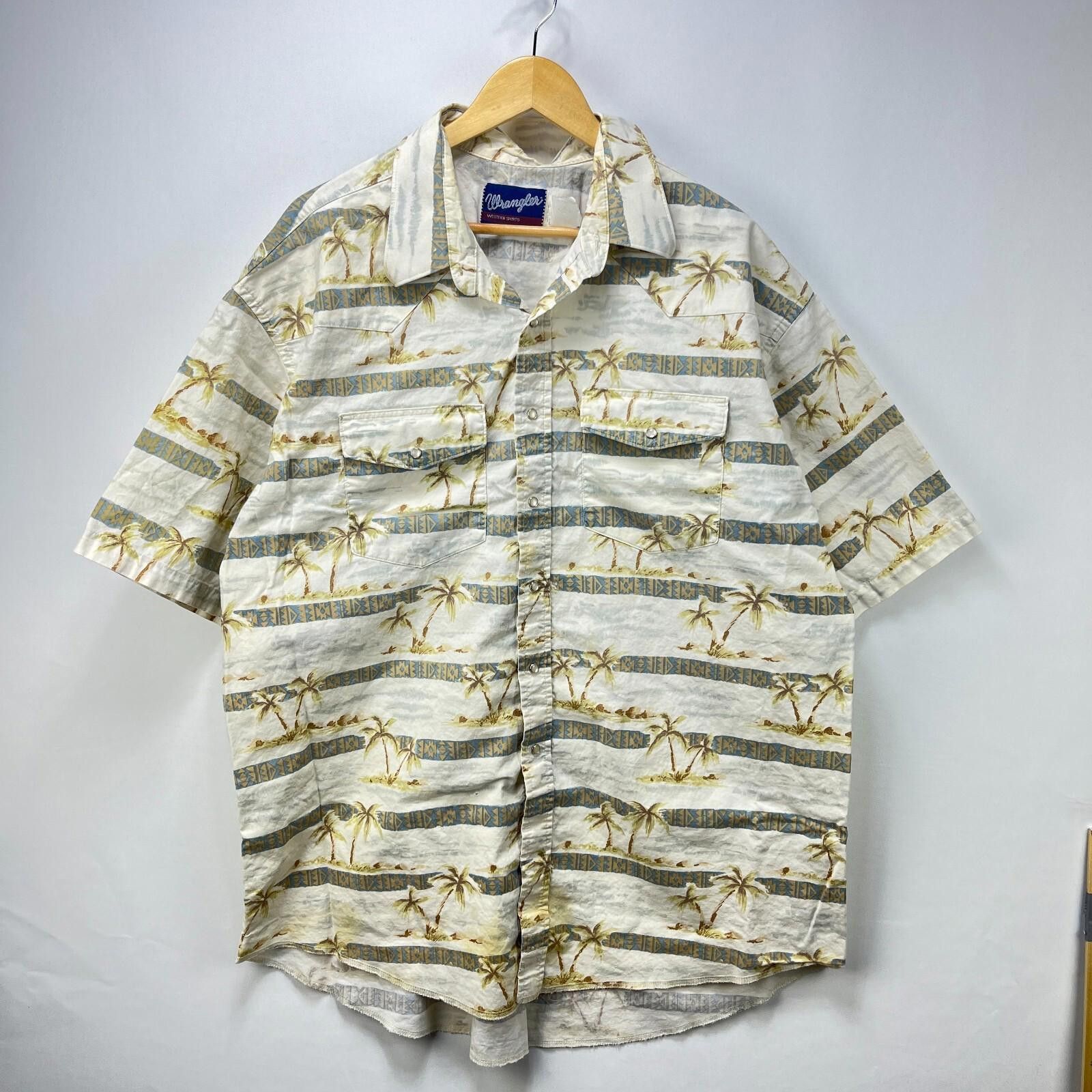 Wrangler Vintage 90s Wrangler Western Shirt 3XL Short Sleeve Size US XXL / EU 58 / 5 - 1 Thumbnail