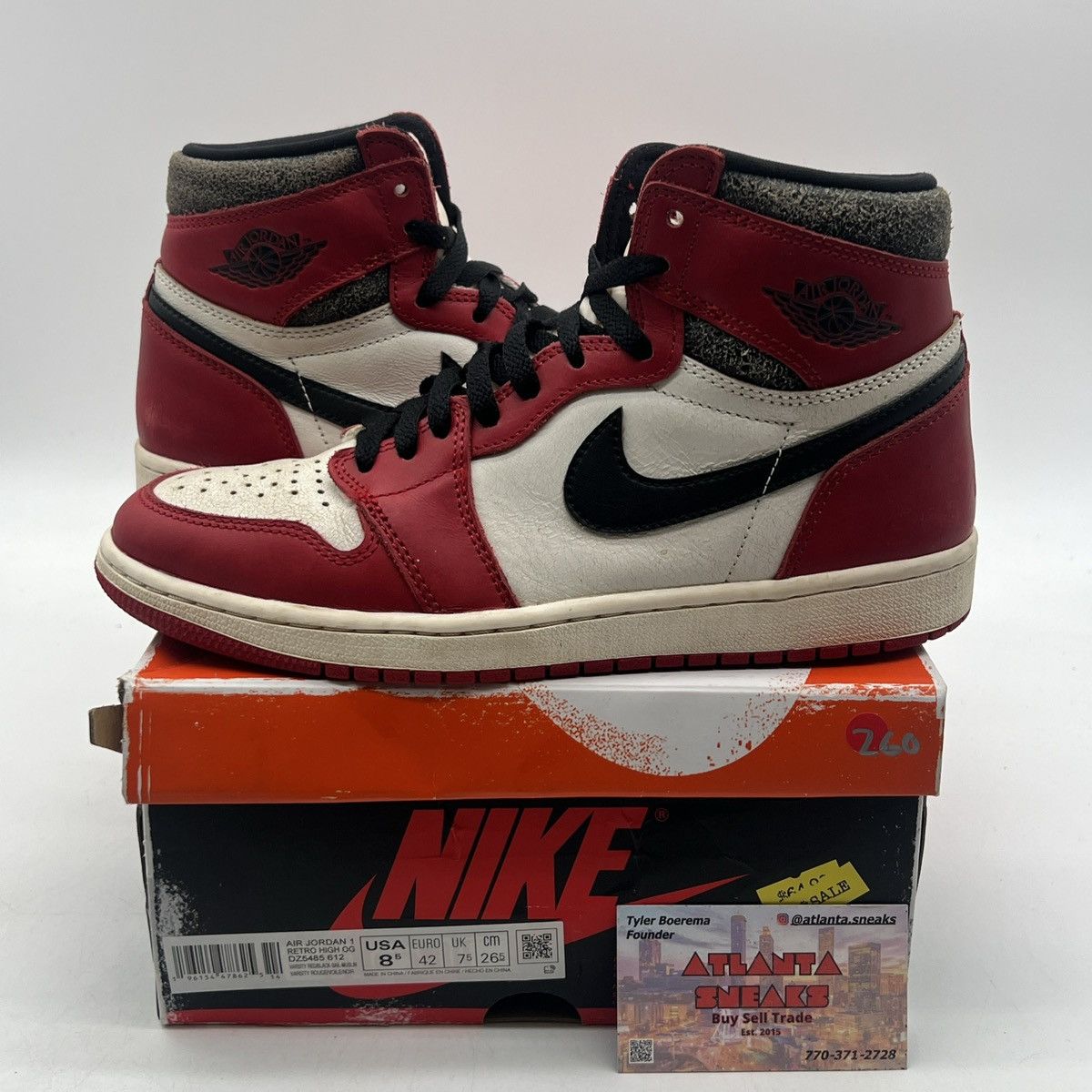 Air Jordan high Chicago lost found