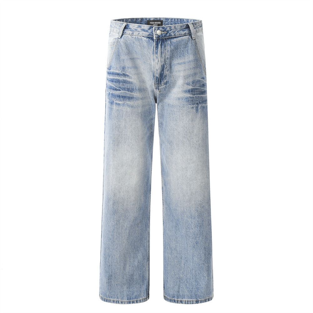 Jean × Vintage High Street Distressed Lightning Texture Jeans Size US 26 / EU 42 - 4 Thumbnail