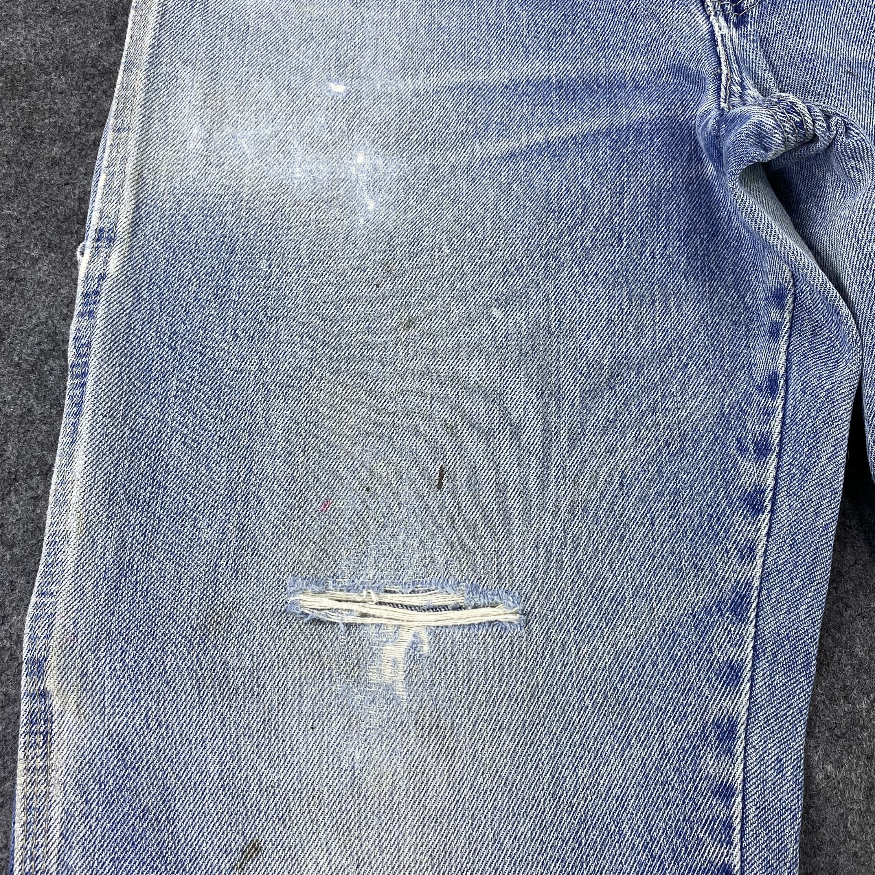 Dickies × Vintage Vintage Dickies Distres blue Wash relaxed fit jeans-J1148 Size US 36 / EU 52 - 4 Thumbnail