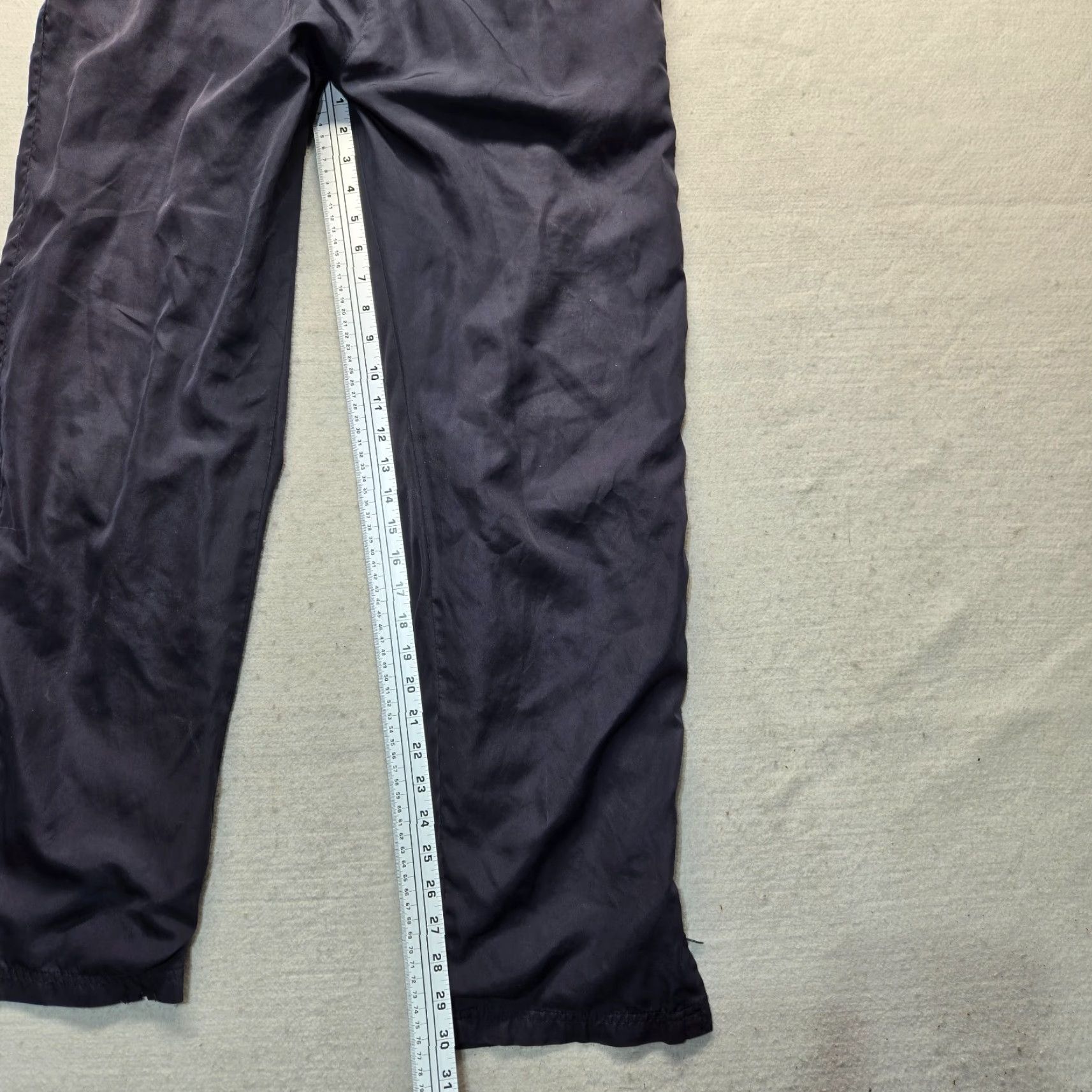 Vintage Saddlebred Blue Lined Windbreaker Athletic Sweatpants Zip Ankle Men's M Medium Pants Size US 31 - 6 Thumbnail