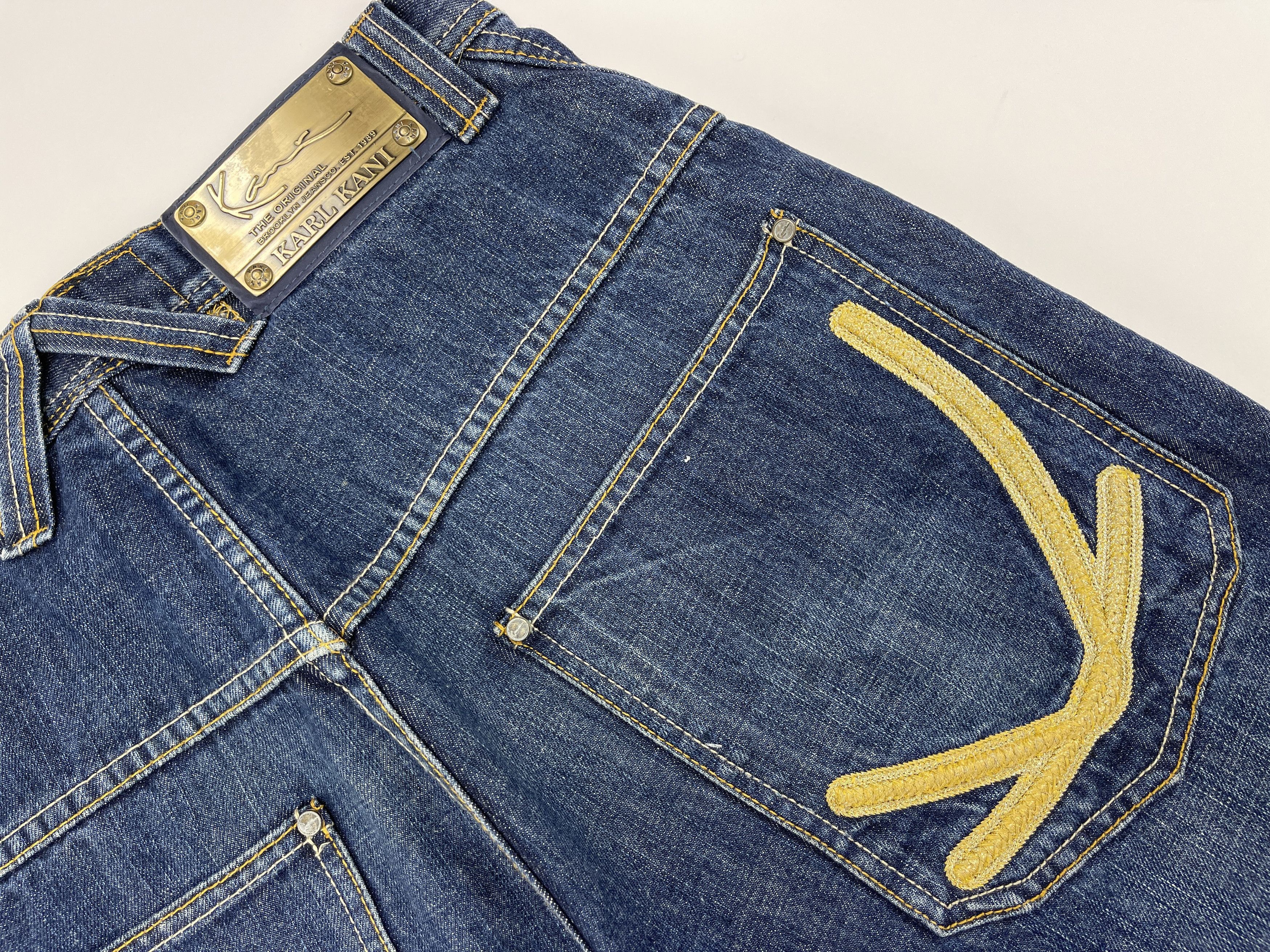 Karl Kani KARL KANI shorts, vintage hip hop baggy jeans, 90s size W 30 Size US 30 / EU 46 - 7 Thumbnail