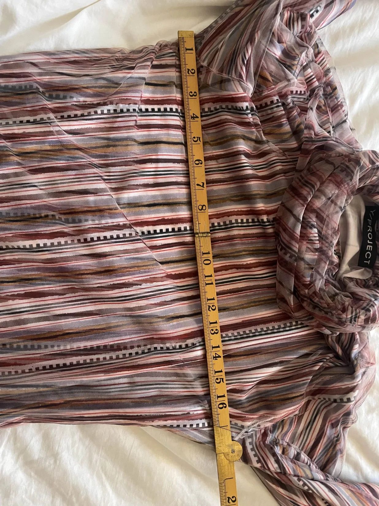 Y/Project Y/Project Double Layered Pink Print Long Sleeve Shirt Size US M / EU 48-50 / 2 - 10 Thumbnail