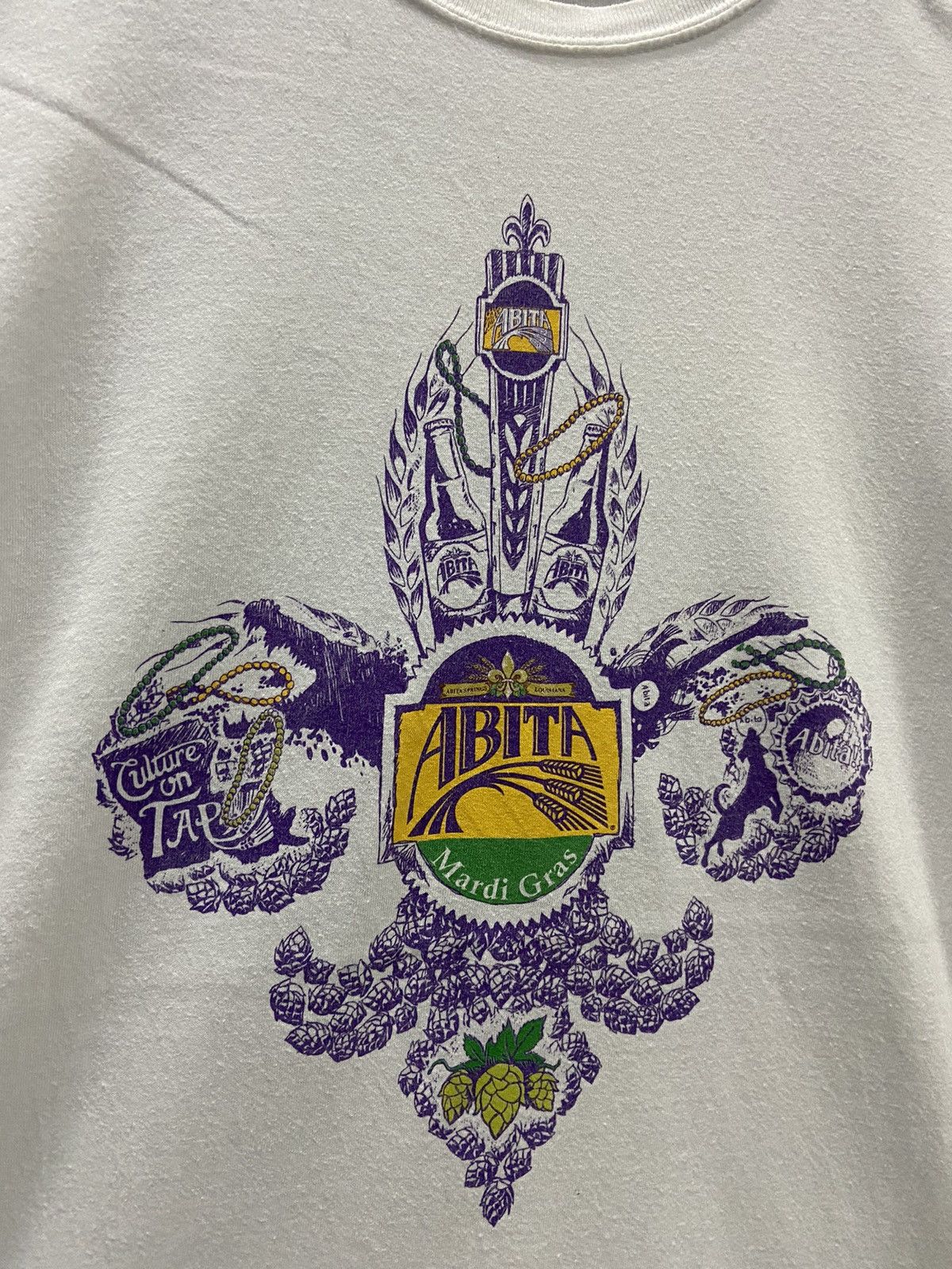 Vintage ABITA MARDI GRAS SHORT SLEEVE TEE SHIRT Size US XL / EU 56 / 4 - 2 Thumbnail