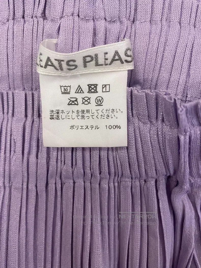 Issey Miyake Issey Miyake size:5 Purple Midi Skirt Size 22" - 6 Thumbnail