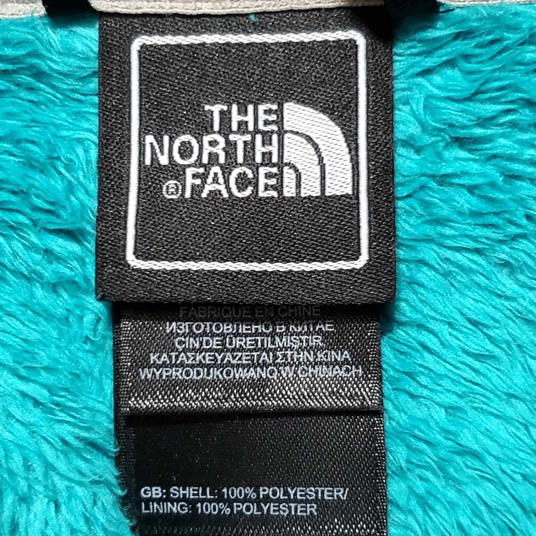 The North Face North Face Jacket Womens Small Teal Green Fuzzy Fleece Full Zip Mock Neck S Size S / US 4 / IT 40 - 3 Thumbnail