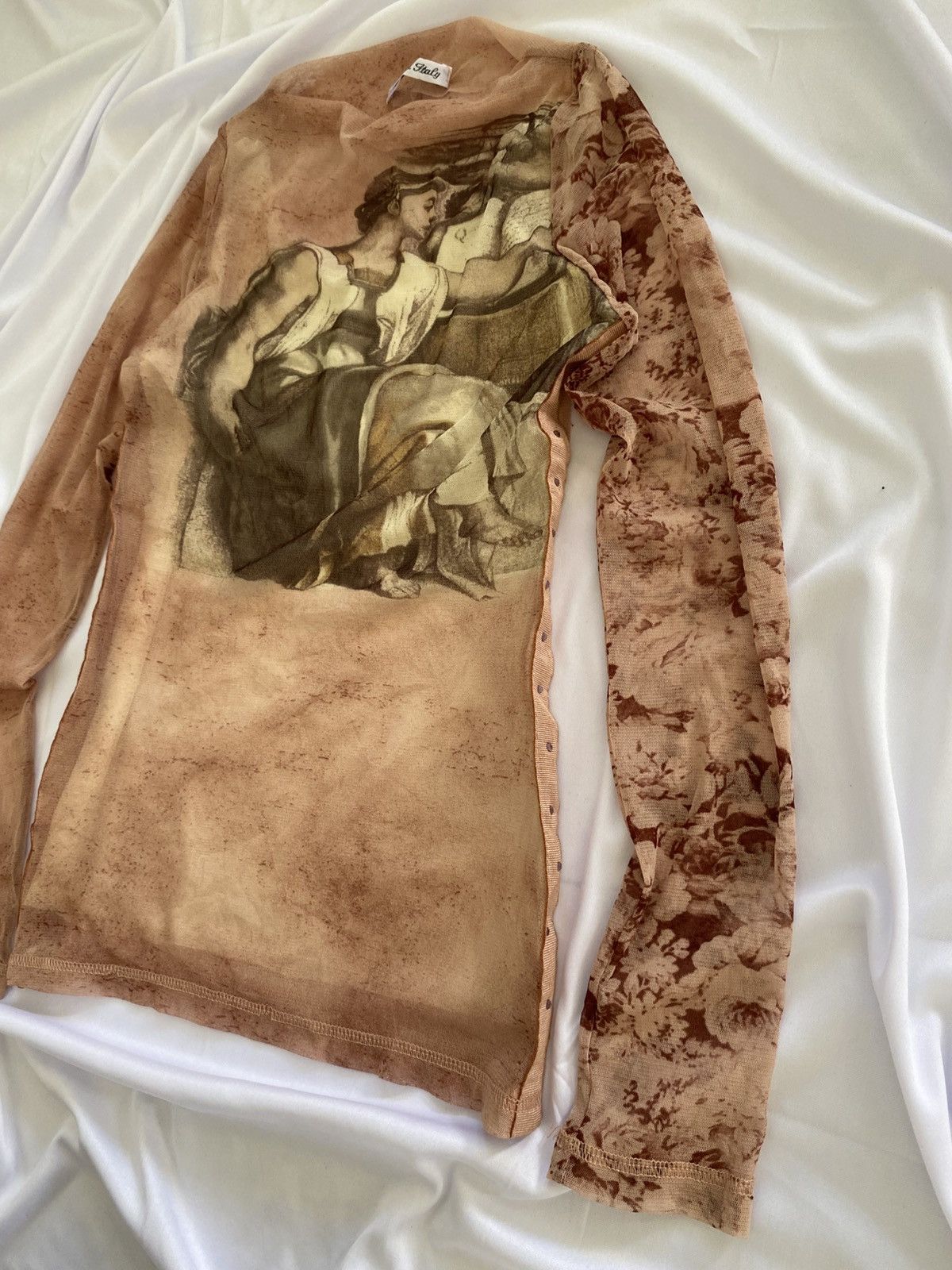 GOSTAR DE FUGA × If Six Was Nine × Le Grande Bleu (L.G.B.) tattoo mesh tops roma italy jpg style Size XS / US 0-2 / IT 36-38 - 4 Thumbnail