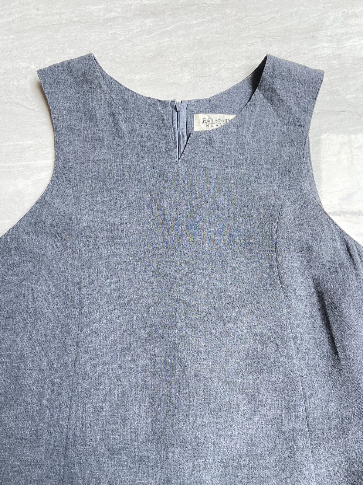 Balmain BALMAIN Grey Dress Size S / US 4 / IT 40 - 3 Thumbnail
