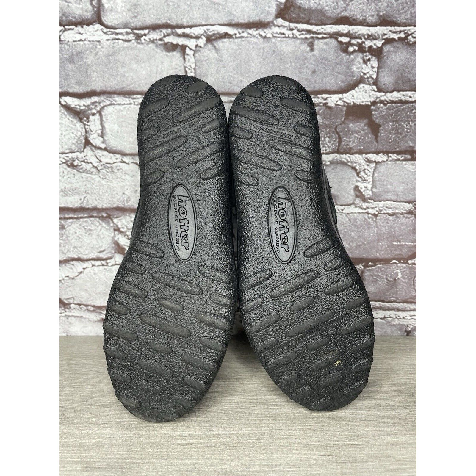 BOTTER Hotter Black Leather Lace Up Casual Comfort Shoes Women Sz 7 Size US 7 / IT 37 - 22 Thumbnail