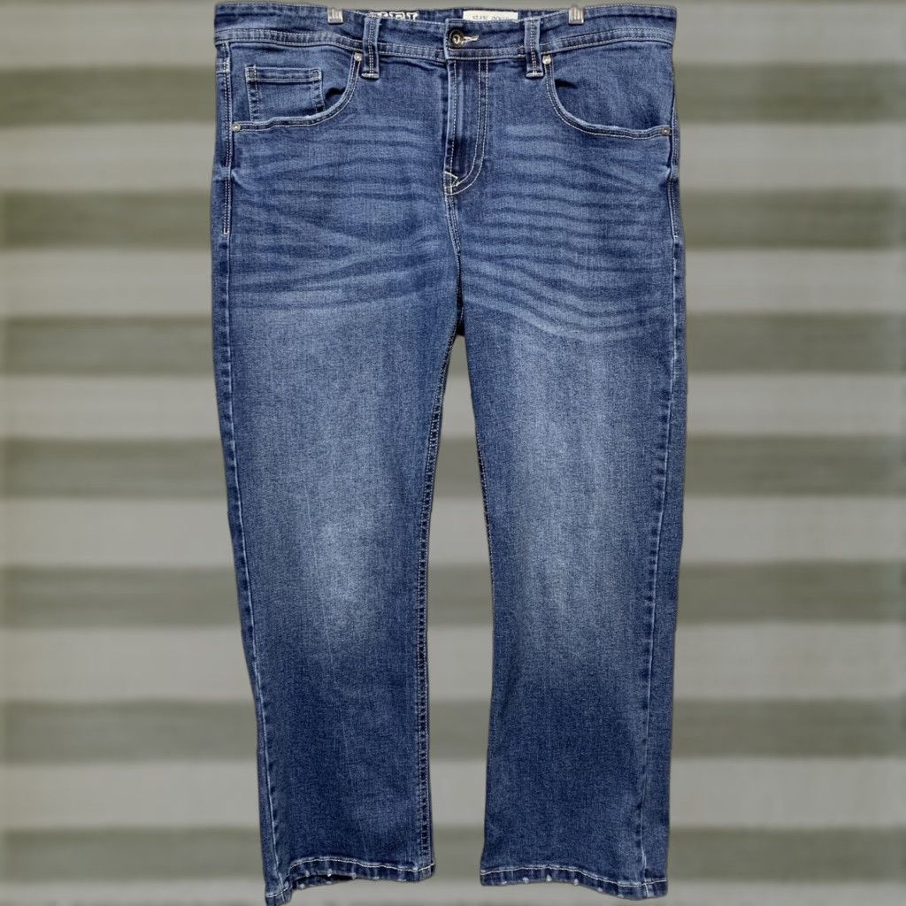 Vintage Axel Jeans Slim Bootcut 40x30 Blue Denim 99%cotton,1%spandex Regular Size Mens Size US 40 / EU 56 - 1 Thumbnail