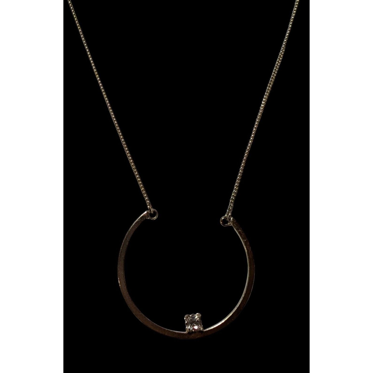 Other Retro Chic Gold Open Circle Gem Necklace Size ONE SIZE - 3 Thumbnail