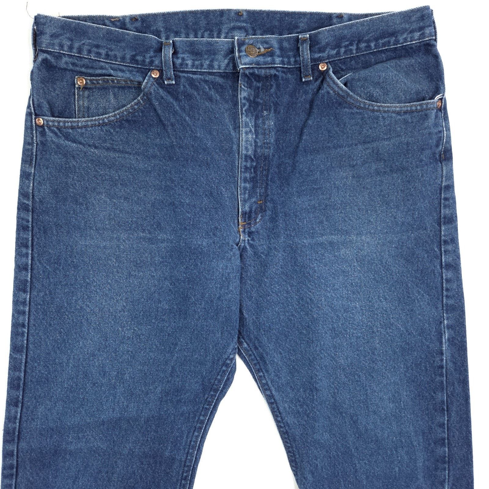 Lee Vintage 80's Lee Riders Jeans Mens 37x31 USA Union Made Size US 37 - 2 Thumbnail