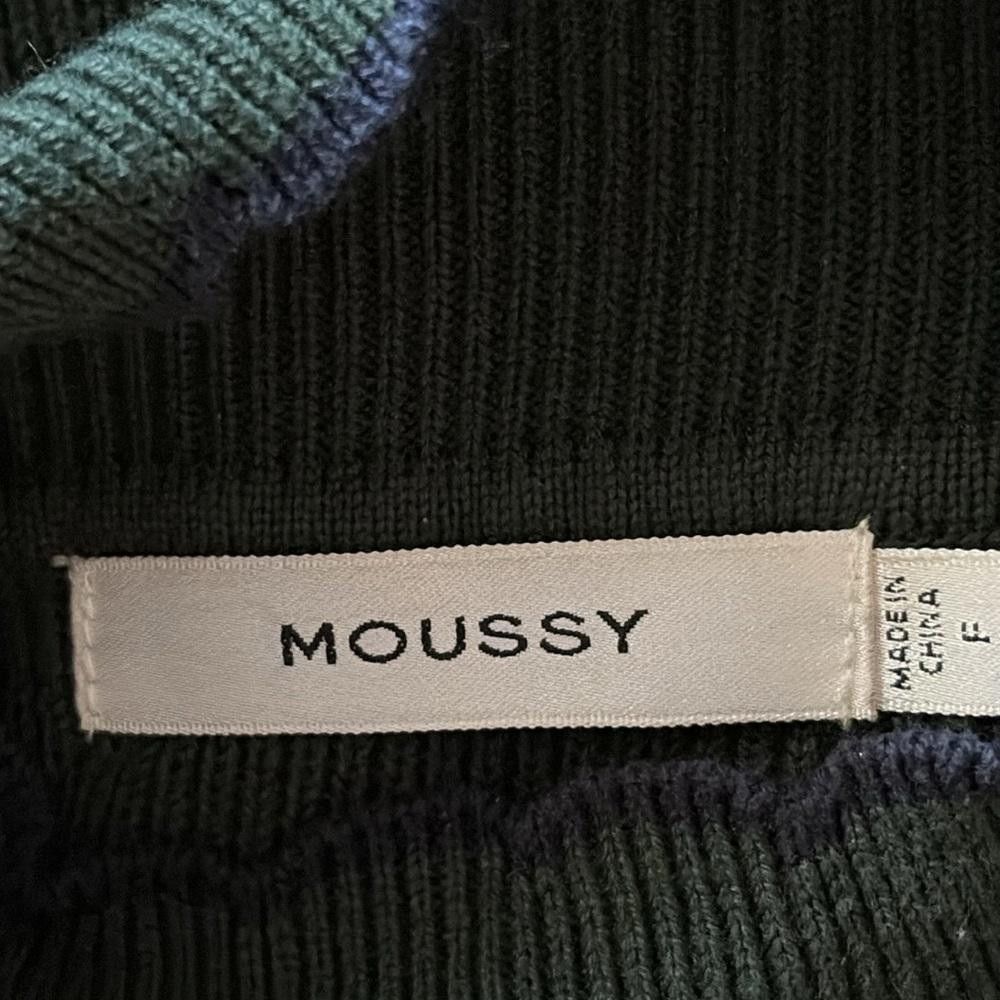 MOUSSY Moussy Knit Ribbed Long Sleeve Midi Green Dress Size Small Size S / US 4 / IT 40 - 12 Thumbnail