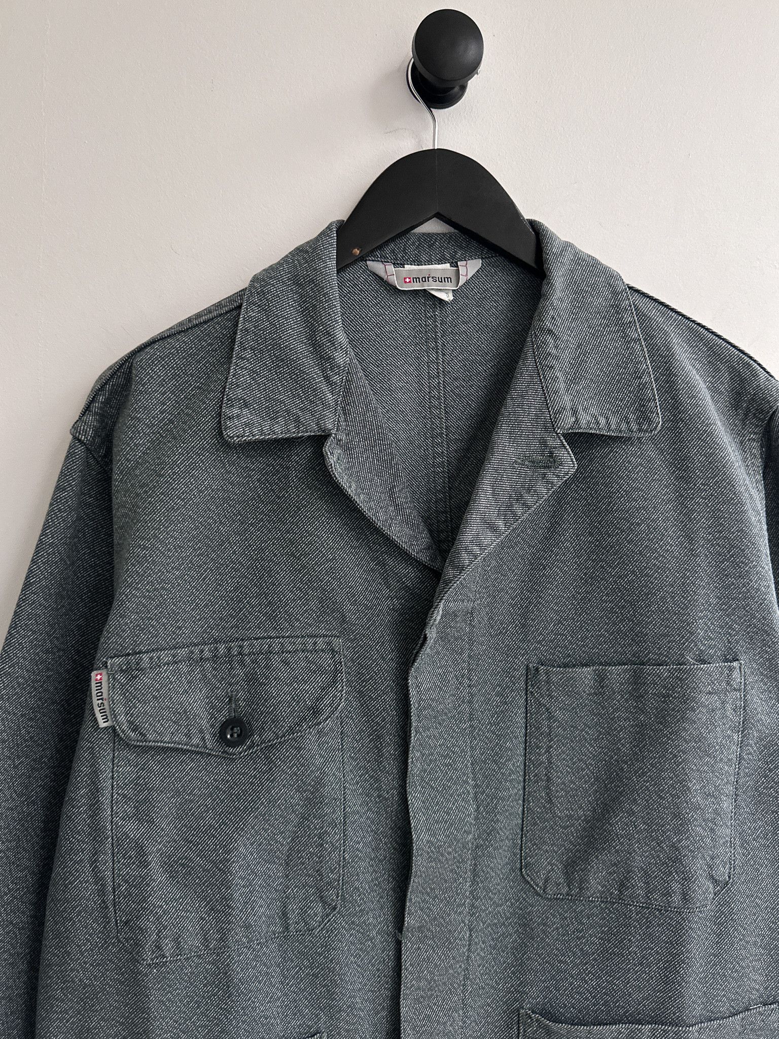 Vintage Vintage Marsum Swiss Chore Workwear Jacket Size US L / EU 52-54 / 3 - 3 Thumbnail