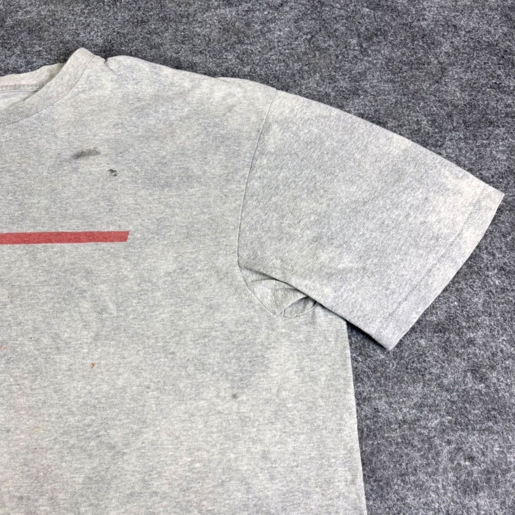 Vintage VINTAGE Calvin Klein Jeans T-Shirt XL Gray CK Logo Distressed Mens 90s Grunge Graphic Tee Short Sleeve" Size US XL / EU 56 / 4 - 7 Thumbnail