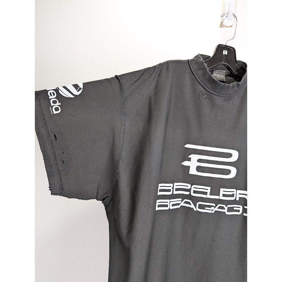 Balenciaga o1rshd1 Inside Out T-Shirt in Faded Black/White Size US M / EU 48-50 / 2 - 7 Thumbnail