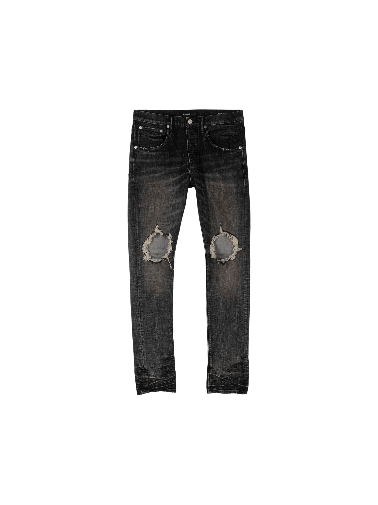 Purple Brand Purple Brand 'Dirty Resin Blowout' Grey Jeans Size US 34 / EU 50 - 1 Preview