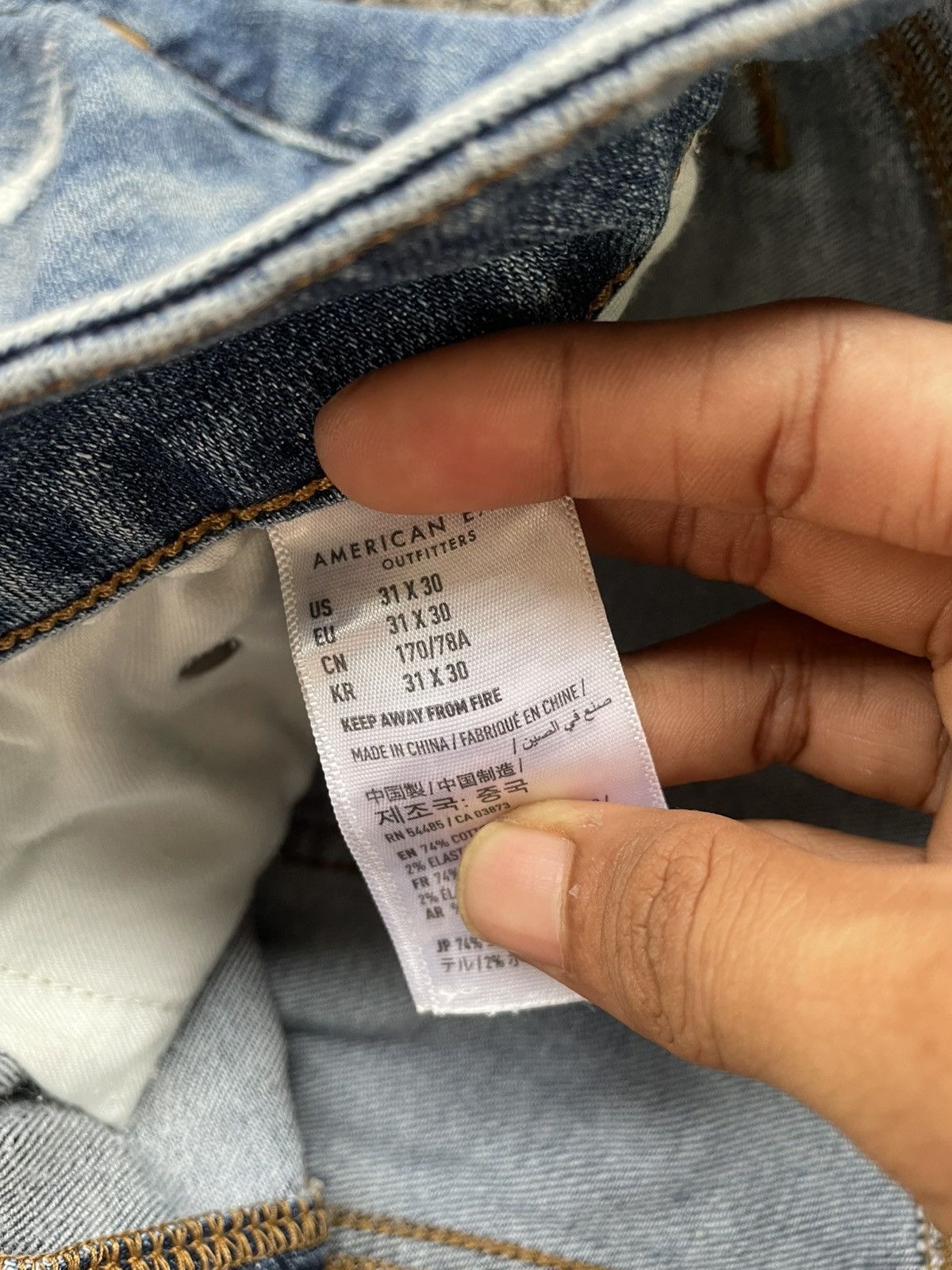 American Eagle Outfitters American Eagle Outfitters Distress Denim skinny Size US 31 - 6 Thumbnail