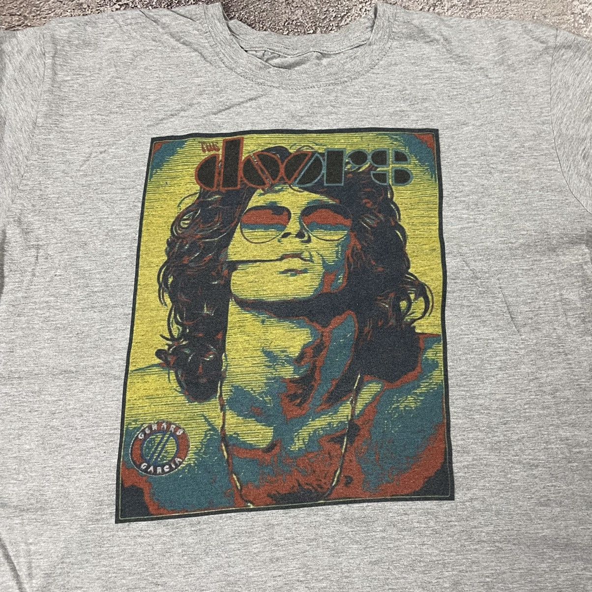 Vintage Vintage 90s The Doors Band Tee Sun Faded Graphic Grunge L Size US L / EU 52-54 / 3 - 4 Thumbnail