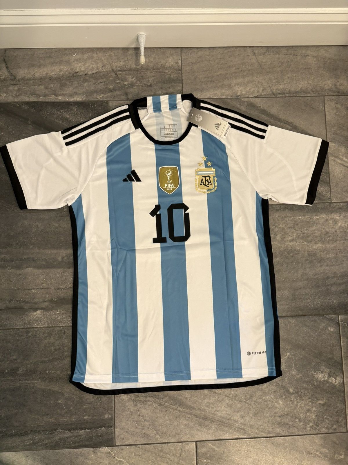 Lionel Messi Argentina World Cup Jersey
