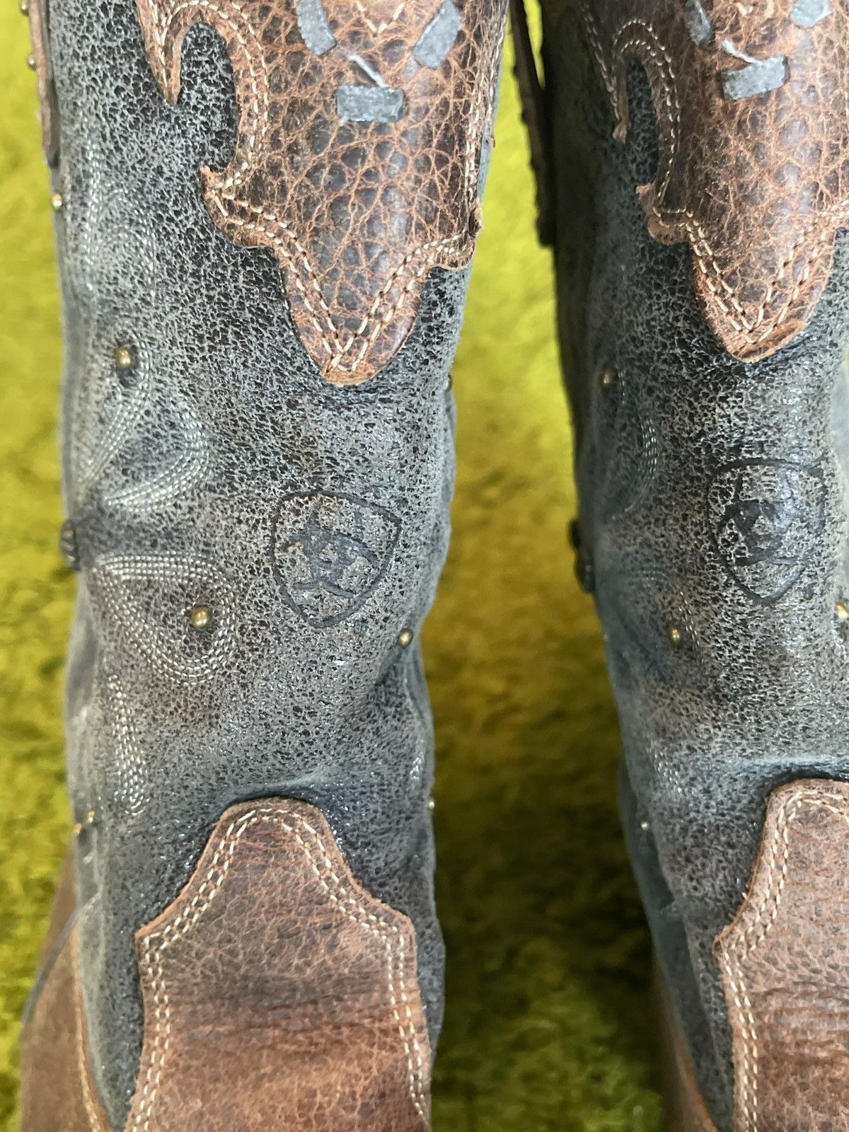 Ariat Ariat western cowboy style real leather boots Size US 10 / EU 43 - 6 Thumbnail