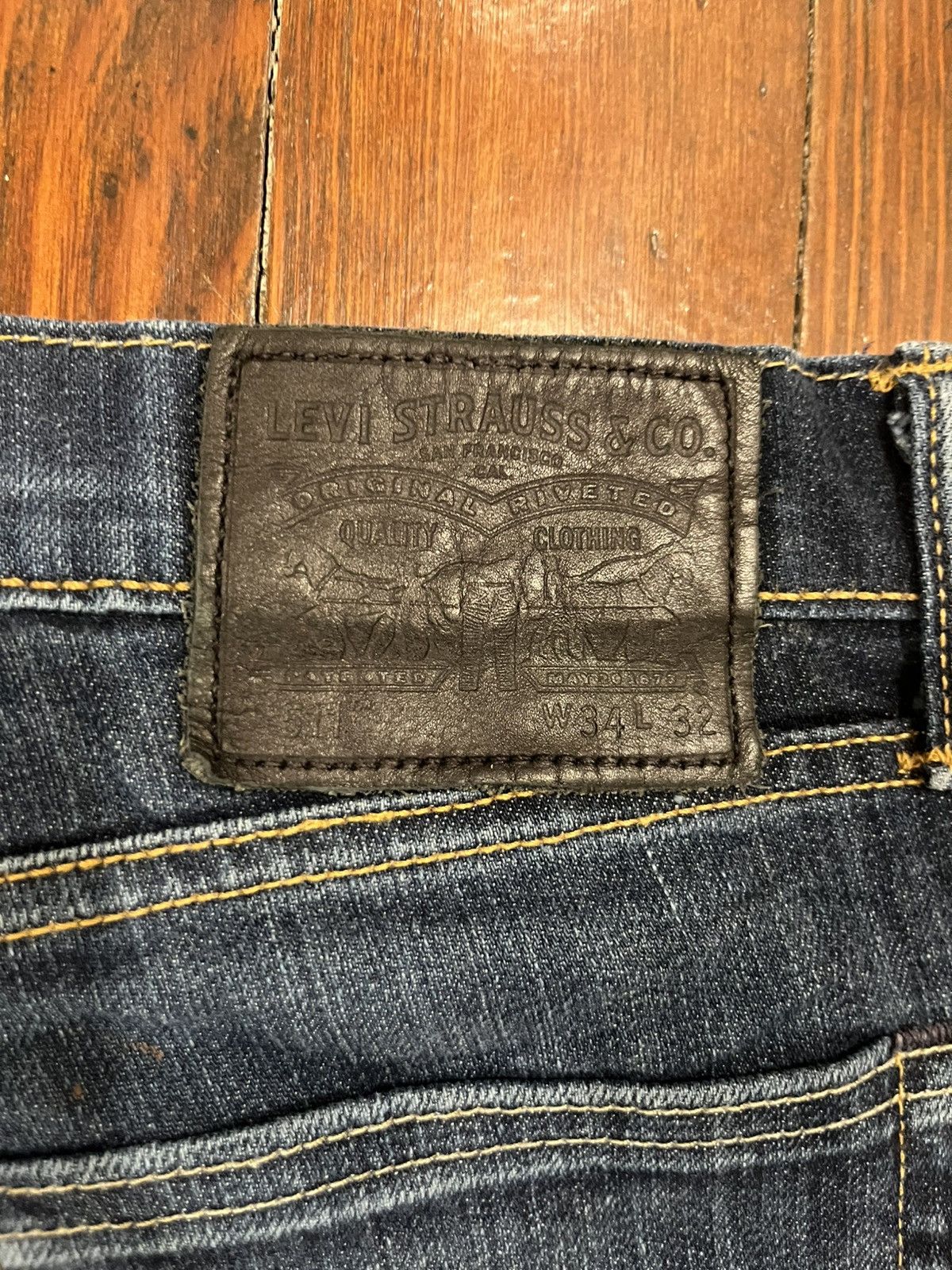 Levi's LEVI'S 510 Jeans Men's W34/L32 Skinny Fit Zip Fly Denim Blue Size US 34 / EU 50 - 5 Thumbnail