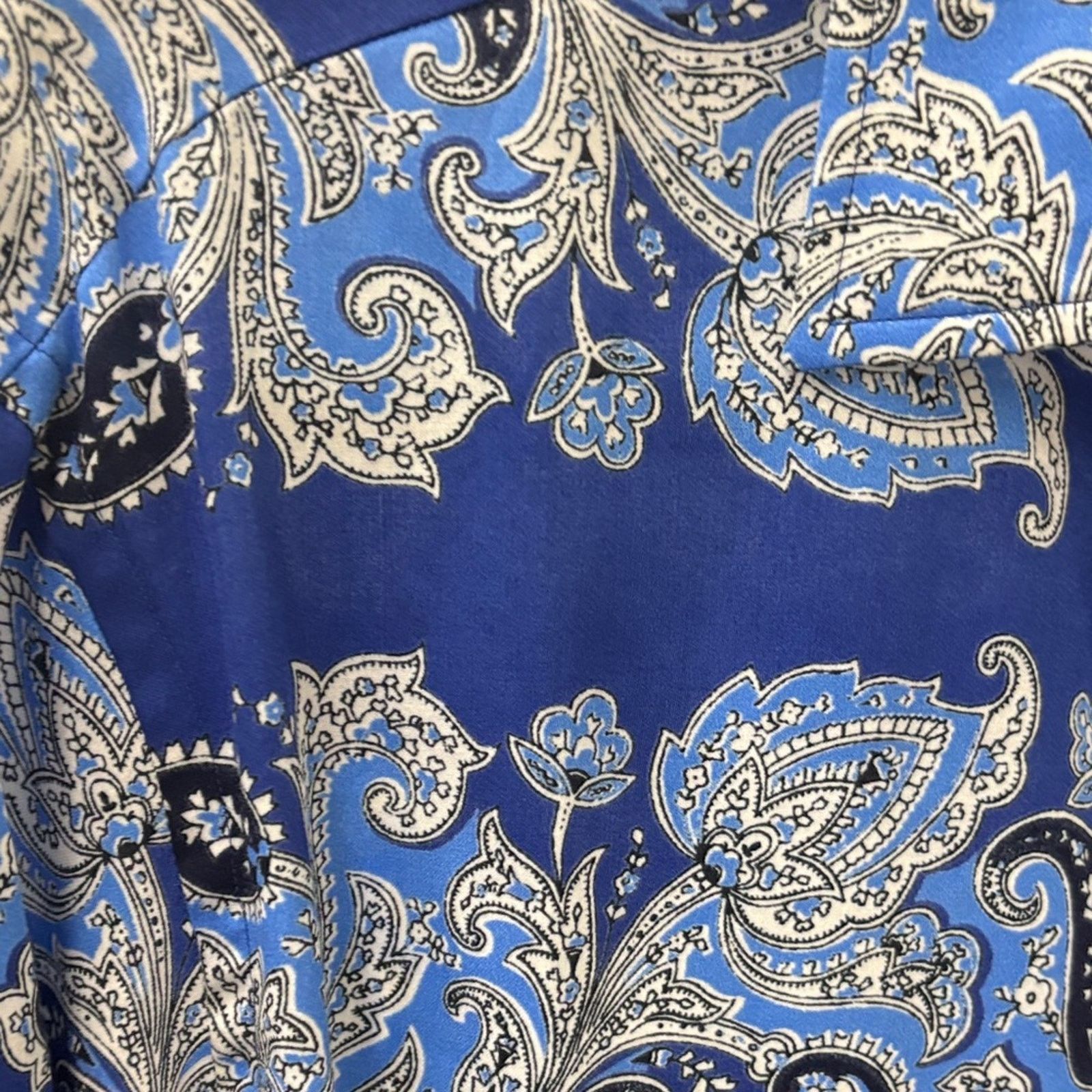 Etro NWT Etro Blue and White Paisley Button Down Shirt Size M Size US M / EU 48-50 / 2 - 9 Thumbnail