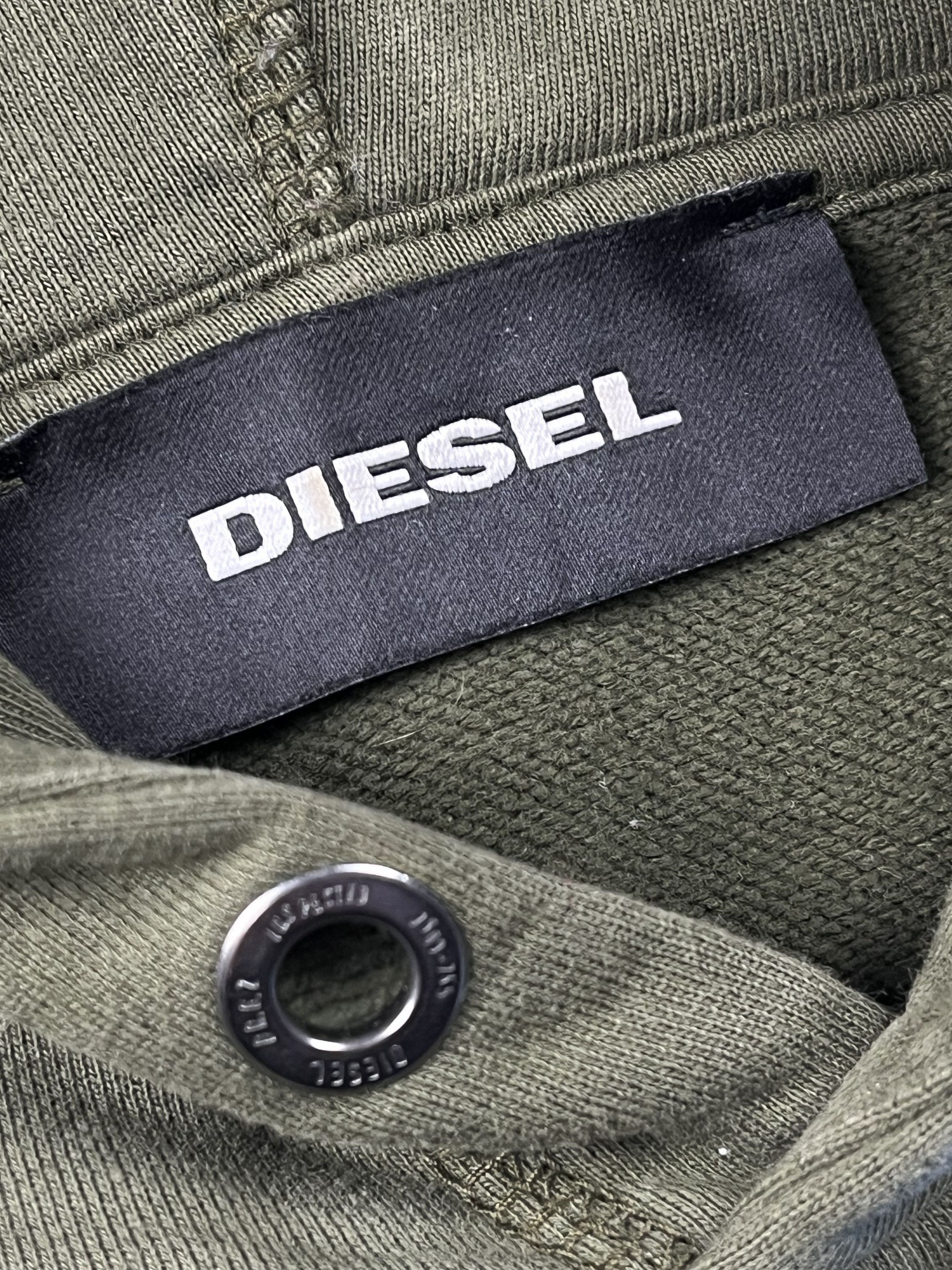 Diesel × Vintage Diesel Olive Green Hoodie - Iconic Mohawk Logo Size US L / EU 52-54 / 3 - 4 Thumbnail