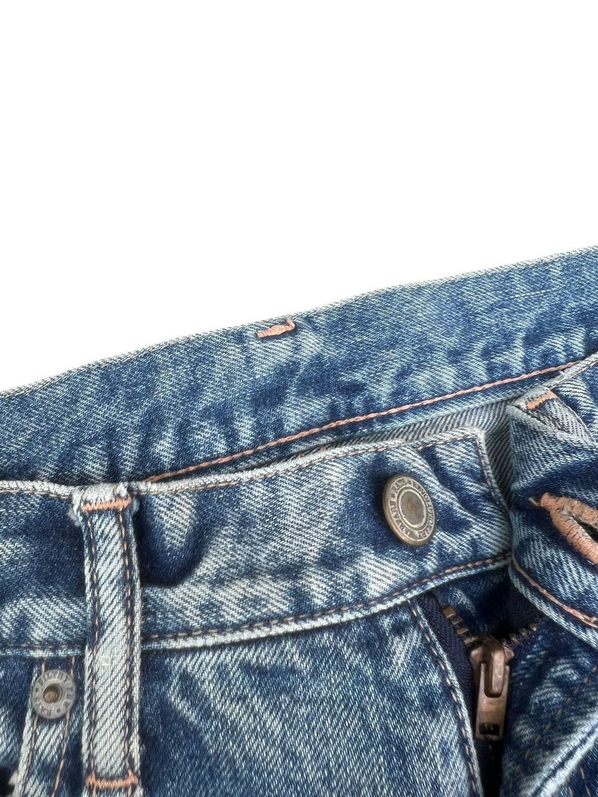 RATS JAPAN Vintage Rats Japan Distress Thick Denim Selvedge Jeans Size US 31 - 7 Thumbnail
