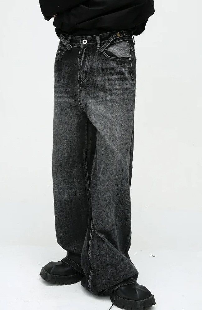 Japanese Brand × Vintage Streetwear Straight Tube Wide Leg y2k Jeans Pants Size US 34 / EU 50 - 6 Thumbnail