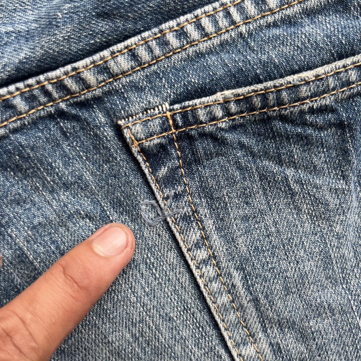 45rpm 45RPM JEANS ASSYMETRICAL BUTTON DISTREESED VINTAGE JAPANESE Size US 31 - 11 Thumbnail