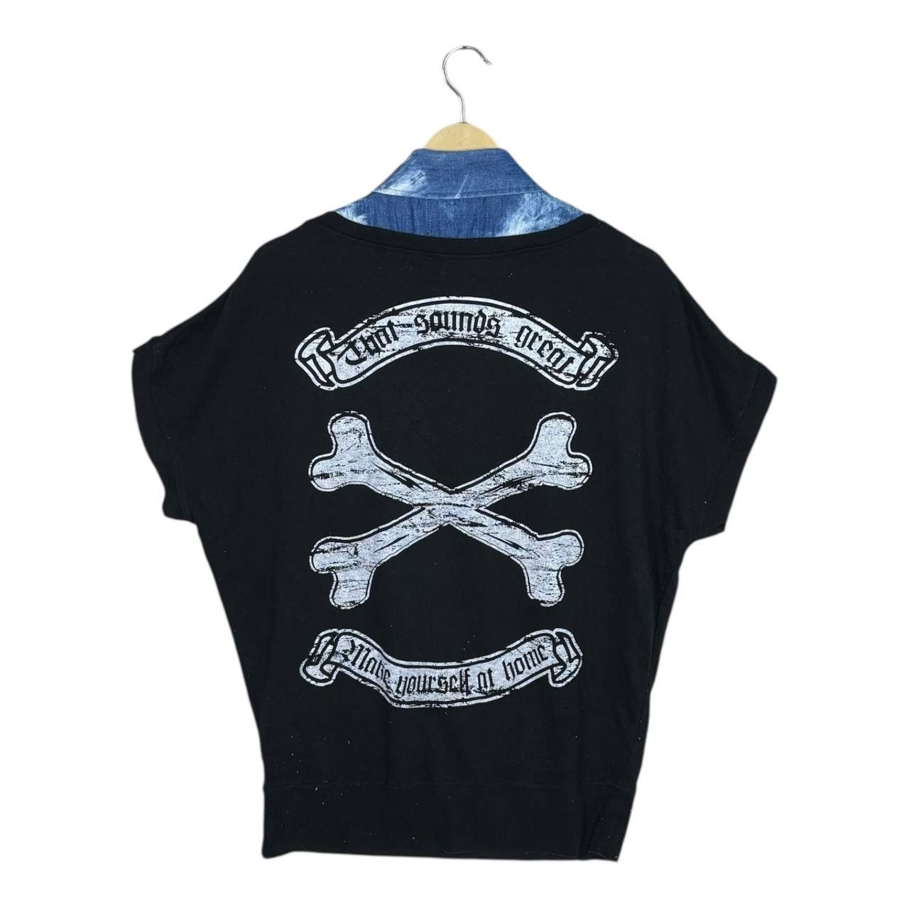 Japanese Brand Vtg Oggetto Japanese Punk Studded Denim Layered Sweatshirt L Size US L / EU 52-54 / 3 - 2 Thumbnail