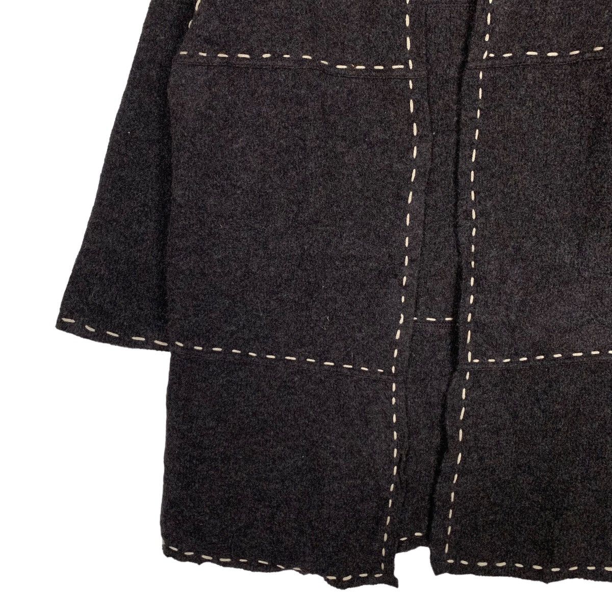 Trussardi TRUSSARDI Maglie Wool Long Cardigan Buttonless #1018-C46 Size XL / US 12-14 / IT 48-50 - 3 Thumbnail