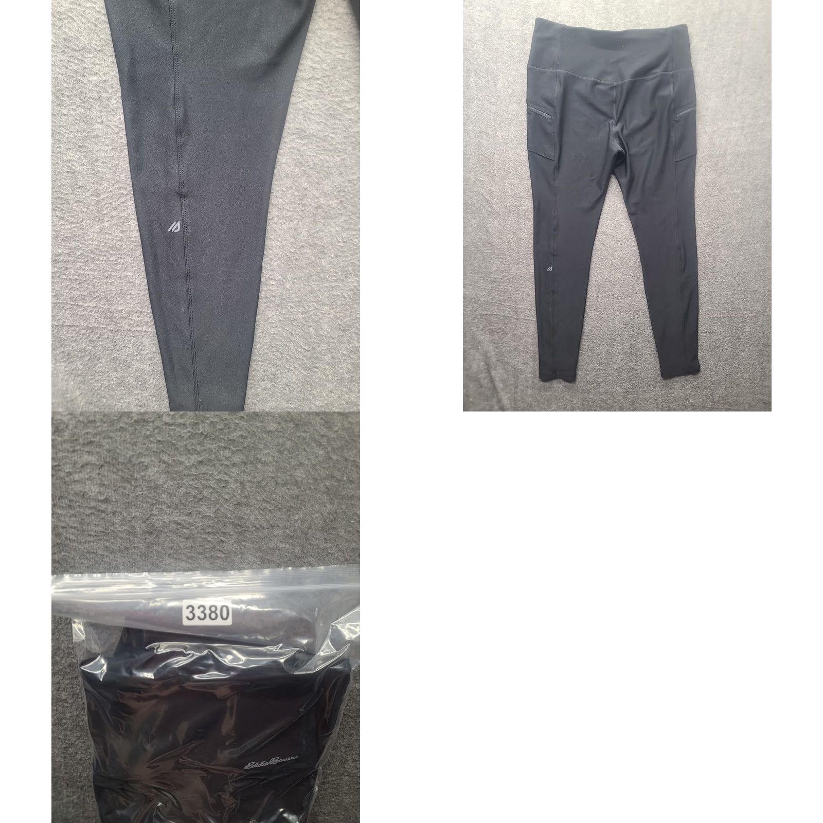 Eddie Bauer VINTAGE Eddie Bauer Active Leggings Womens L Slim Fit High Rise Zippered Pockets Size 36" / US 14 / IT 50 - 9 Thumbnail