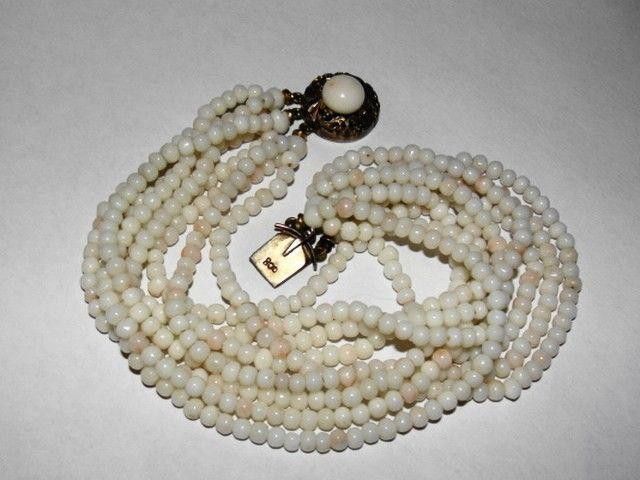 Handmade Angel Skin Coral Bead Bracelet Size ONE SIZE - 2 Thumbnail