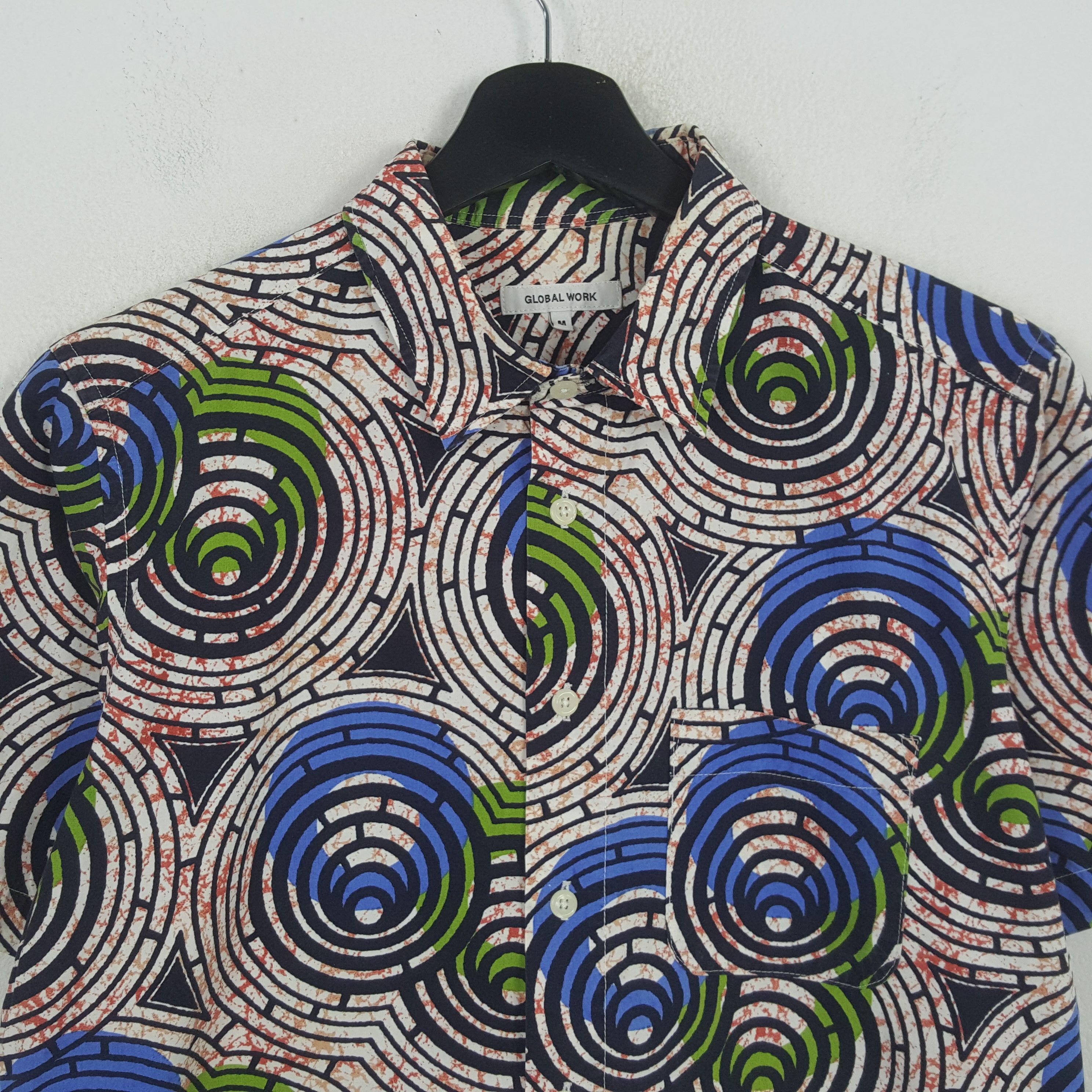 Global Work Global Work Fashion Style Hawaiian Shirt RR17 Size US M / EU 48-50 / 2 - 2 Thumbnail