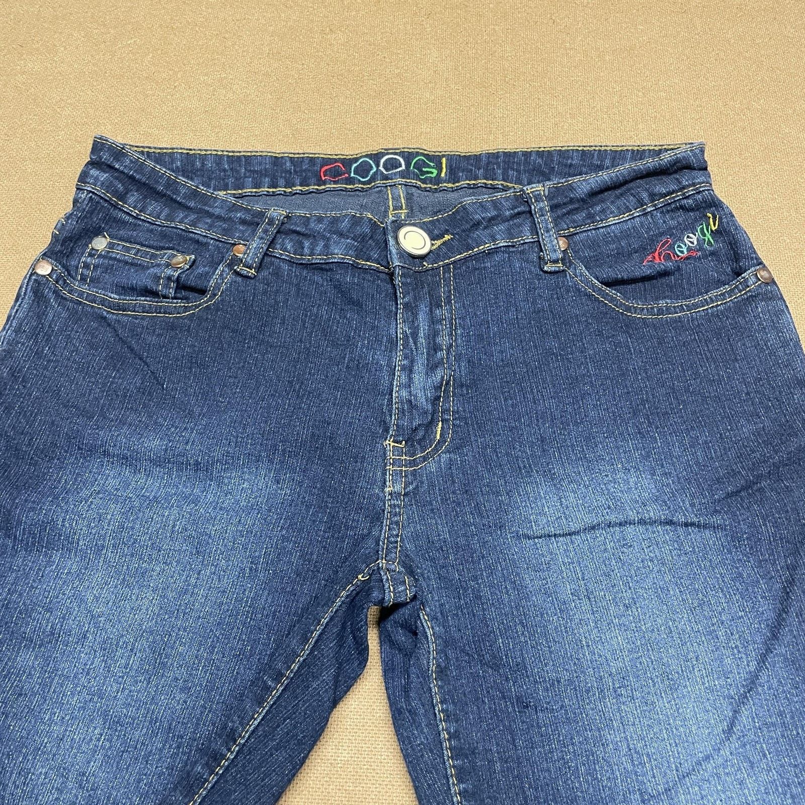 Coogi Coogi Jeans Womens 9/10 Dark Wash Embroidered Butterfly Size 30" / US 8 / IT 44 - 8 Thumbnail