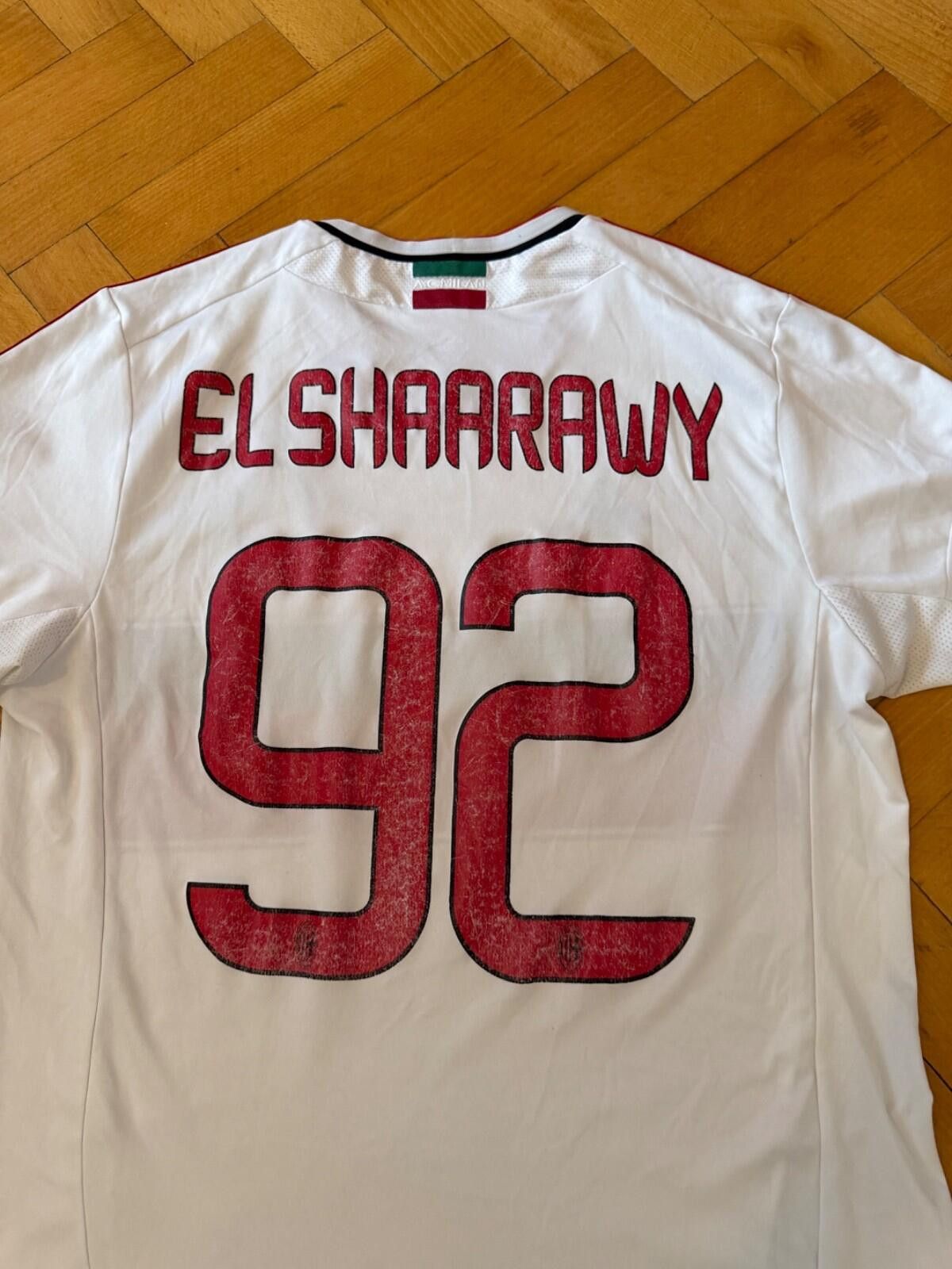 Adidas 2012-13 AC Milan Away Shirt Jersey (L) EL Shaarawy #92 Size US L / EU 52-54 / 3 - 9 Thumbnail
