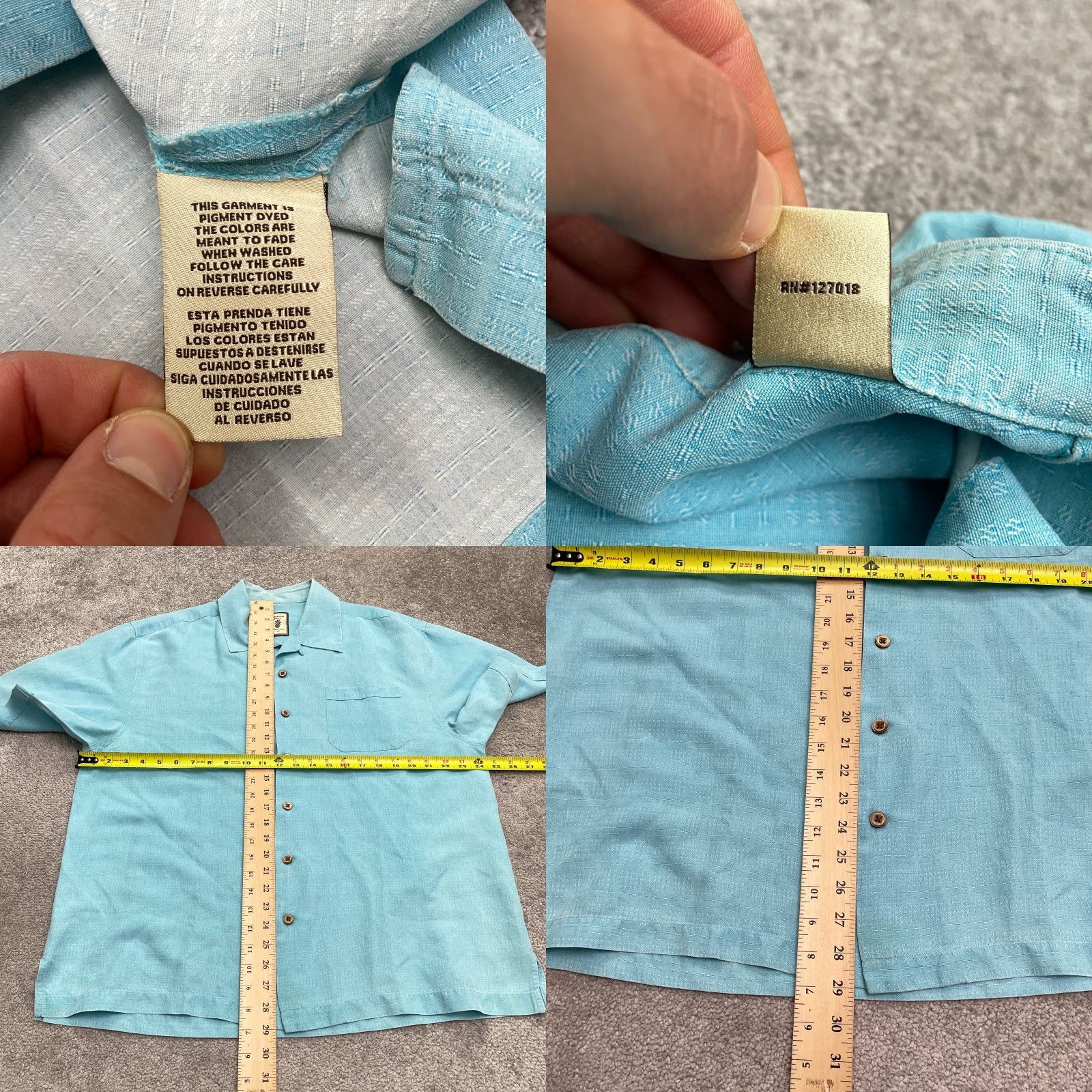 Vintage Jamaica Jaxx Button-Up Shirt Men's Large Blue Short Sleeve Casual Tropical Size US L / EU 52-54 / 3 - 8 Thumbnail