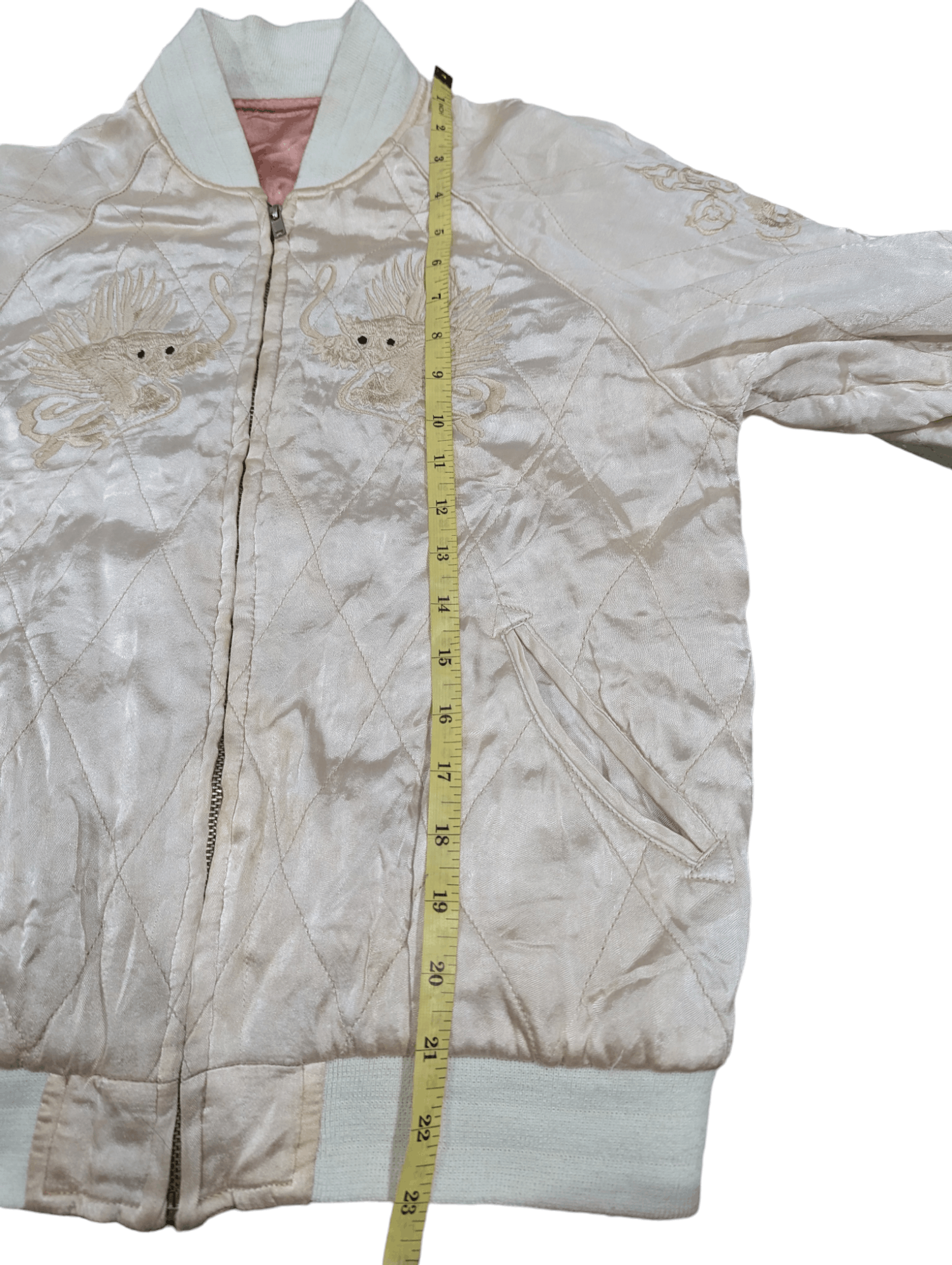 Japanese Brand SUKAJAN JACKET EMBROIDERY DRAGON TIGER REVERSIBLE Size US S / EU 44-46 / 1 - 10 Thumbnail