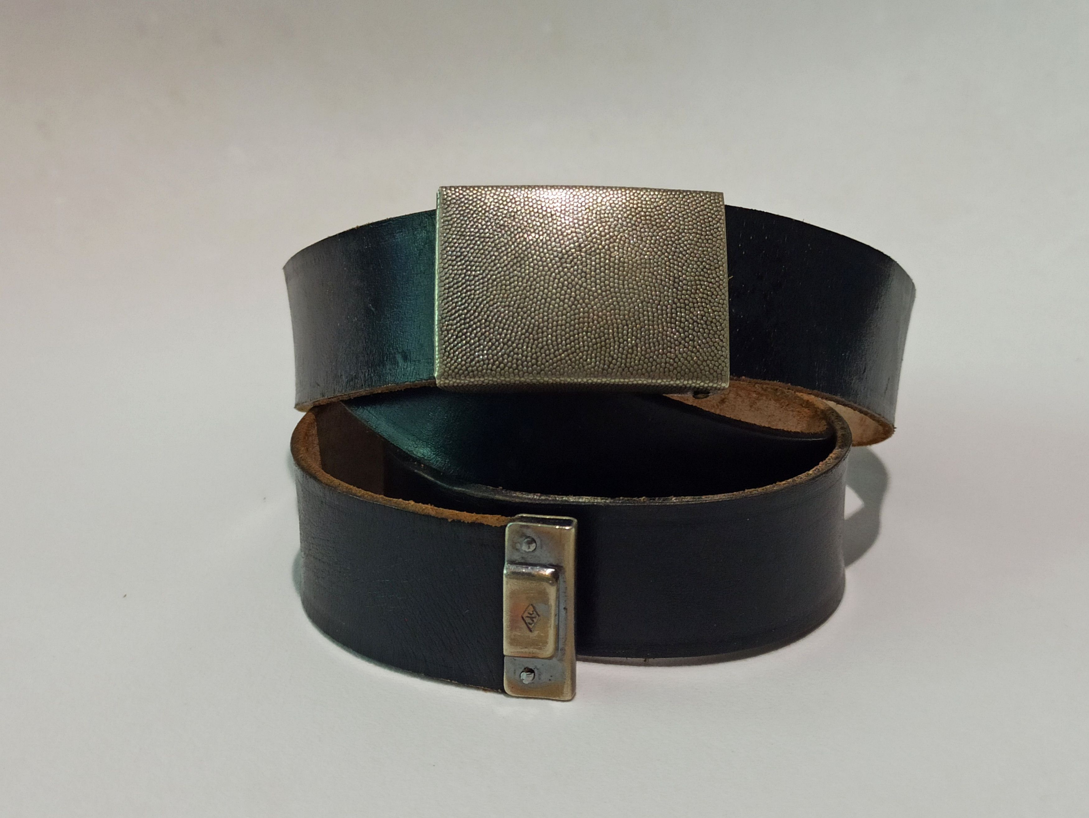 Other German Bundeswehr Vintage Leather Belt Size ONE SIZE - 1 Thumbnail