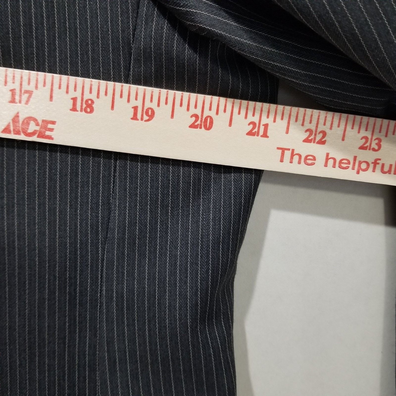 Austin Reed Austin Reed Suit Jacket 44L Mens Union Made in USA Striped Size 44L - 9 Thumbnail