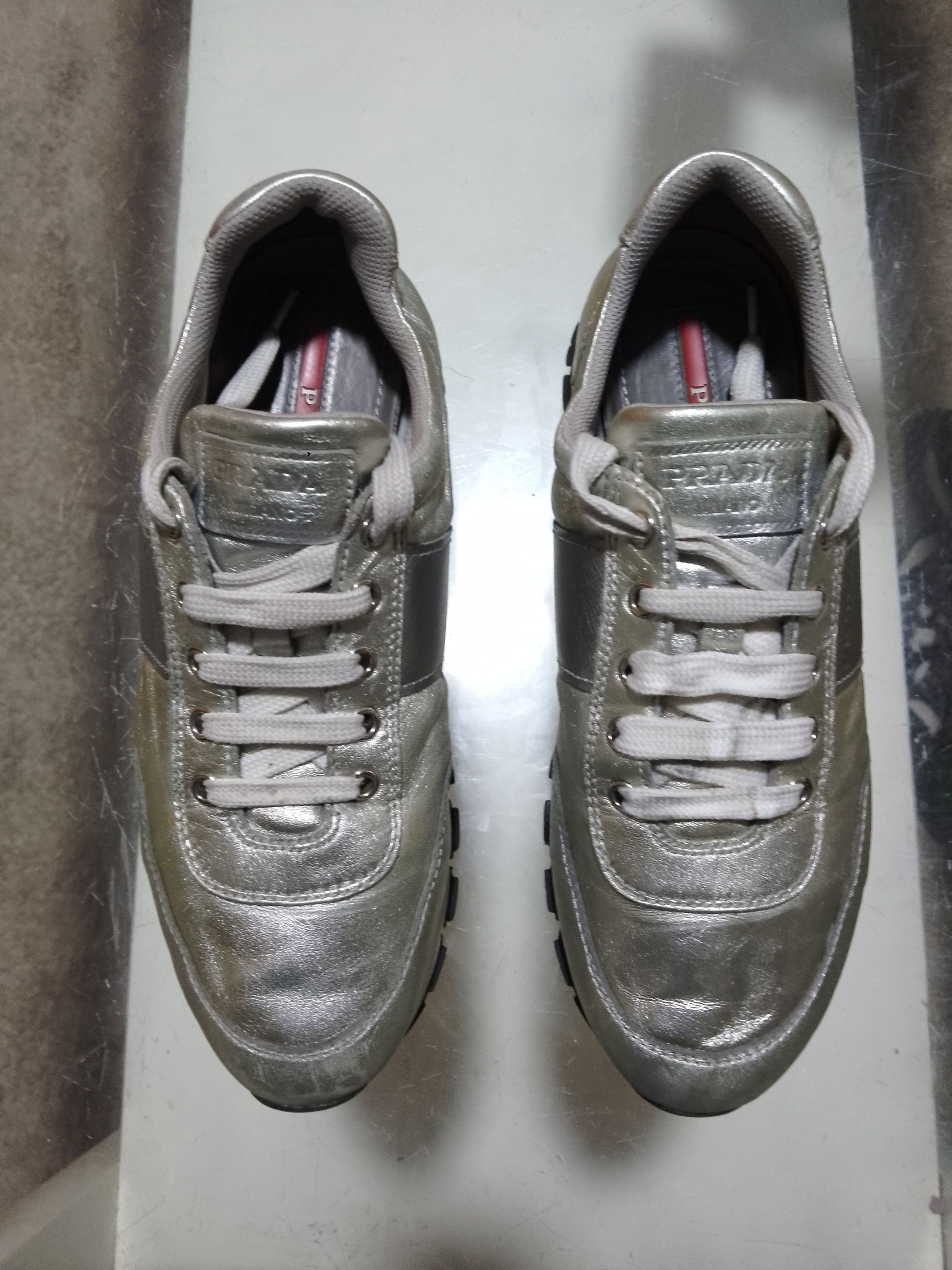 Prada Prada athletic metallic silver Size US 8.5 / IT 38.5 - 11 Thumbnail