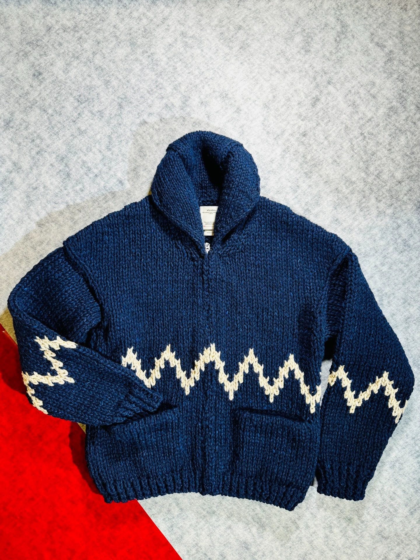 Visvim visvim cowichan SB hand-knit F.Z sweater | Grailed