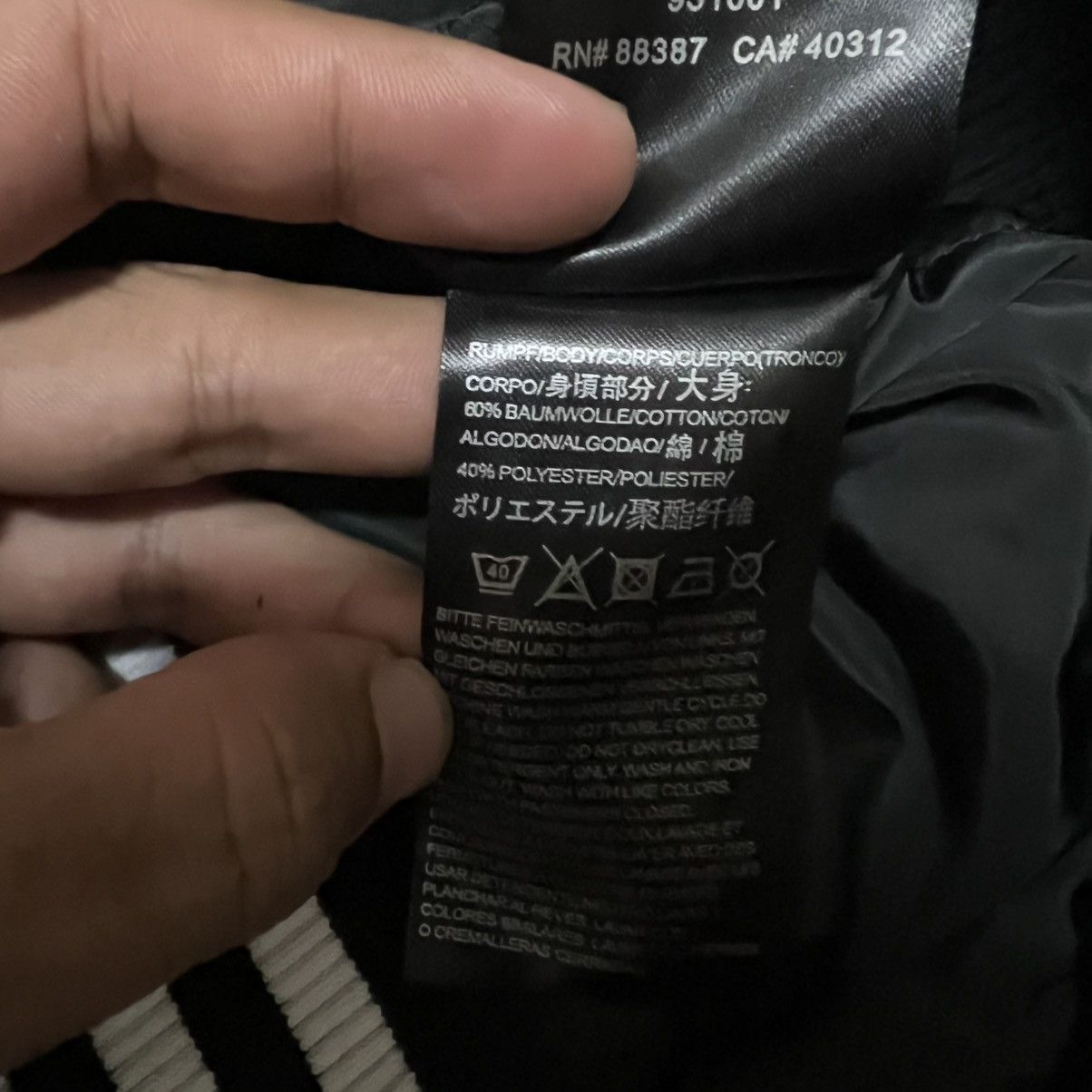 Adidas × Y-3 AW19 Adidas Y-3 Yohji Yamamoto Letters bomber jacket Size US M / EU 48-50 / 2 - 10 Thumbnail