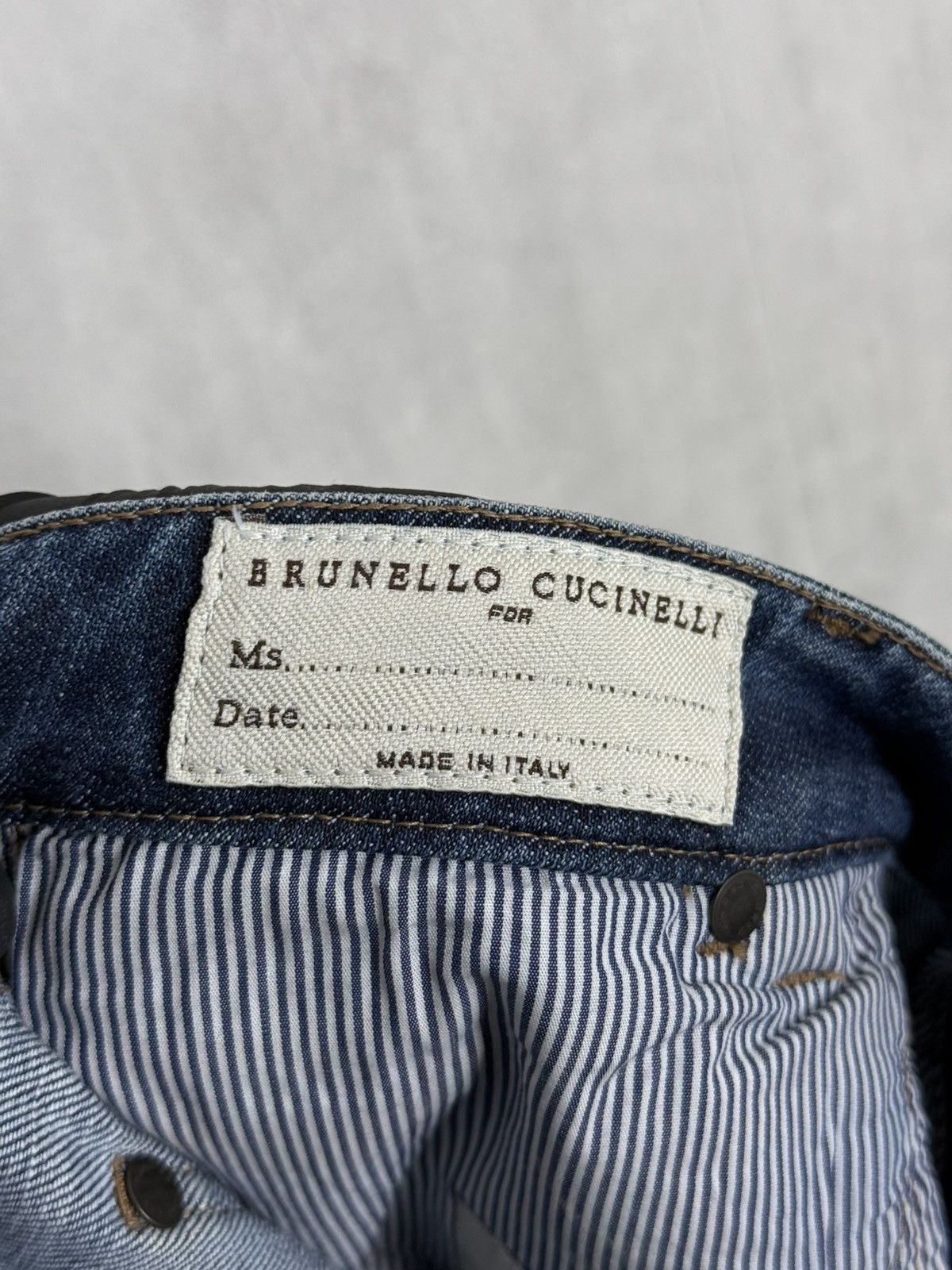Brunello Cucinelli Brunello Cucinelli Women’s Skinny Fit Blue Denim Jeans Pants Size 26" / US 2 / IT 38 - 14 Thumbnail