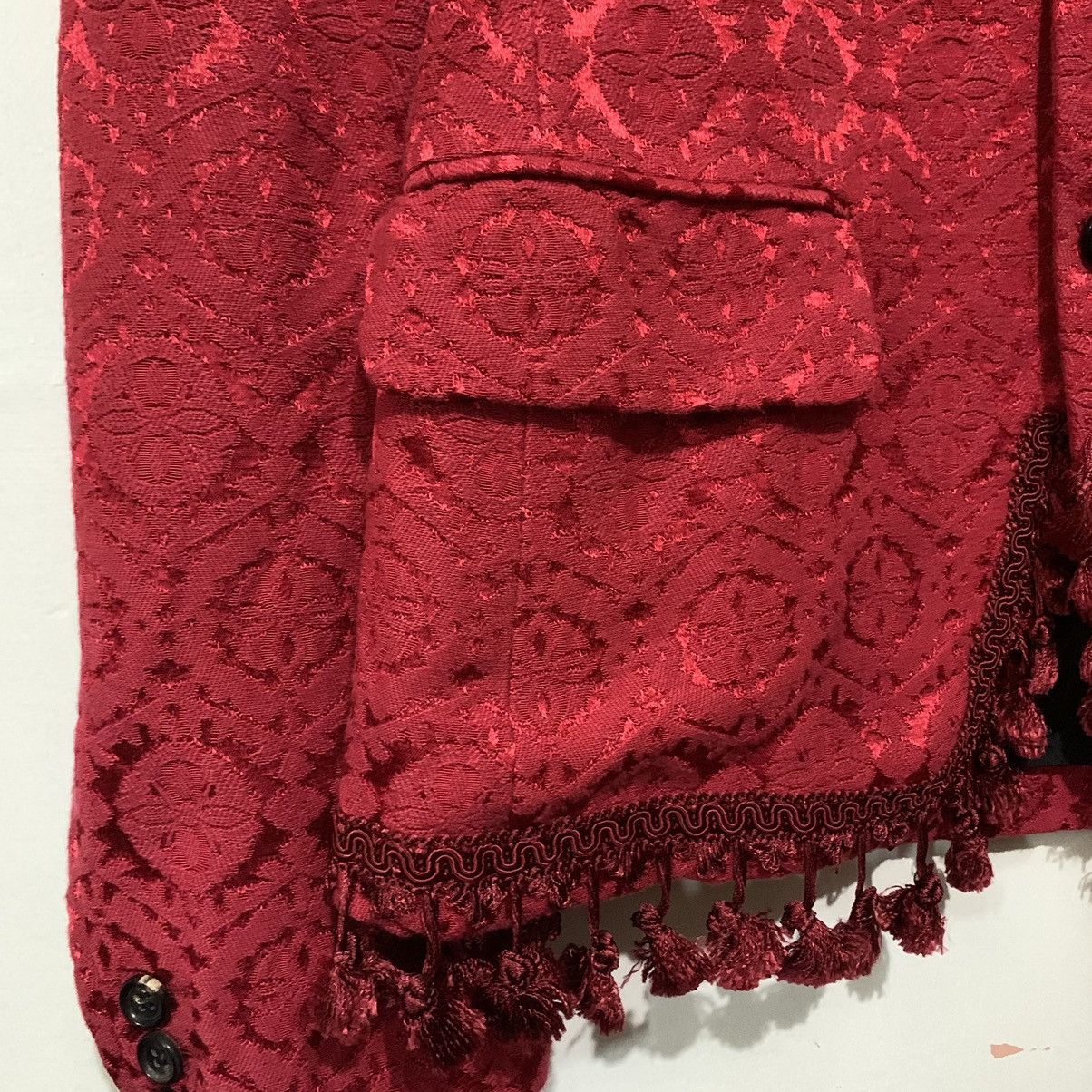 Comme des Garcons Homme Plus Comme des Garcons Homme Plus FW13 Brocade Tassel Blazer Size 38R - 9 Thumbnail